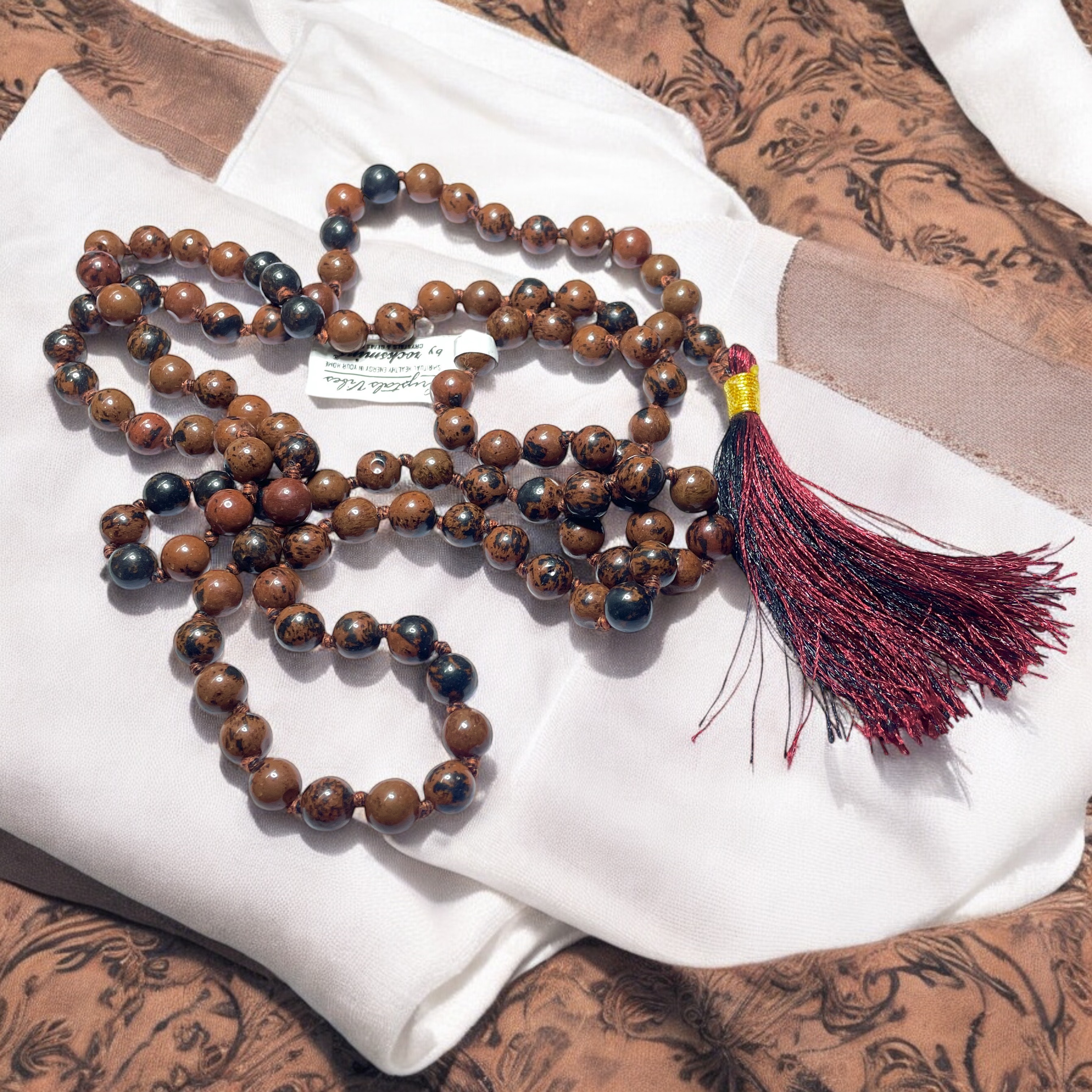 rocksmins-mahogany-obsidian-crystal-jaap-mala---1081-beads-8-mm-beads-for-pooja-astrology-for-wearing-in-neckholding-for-men-women-boys-girls