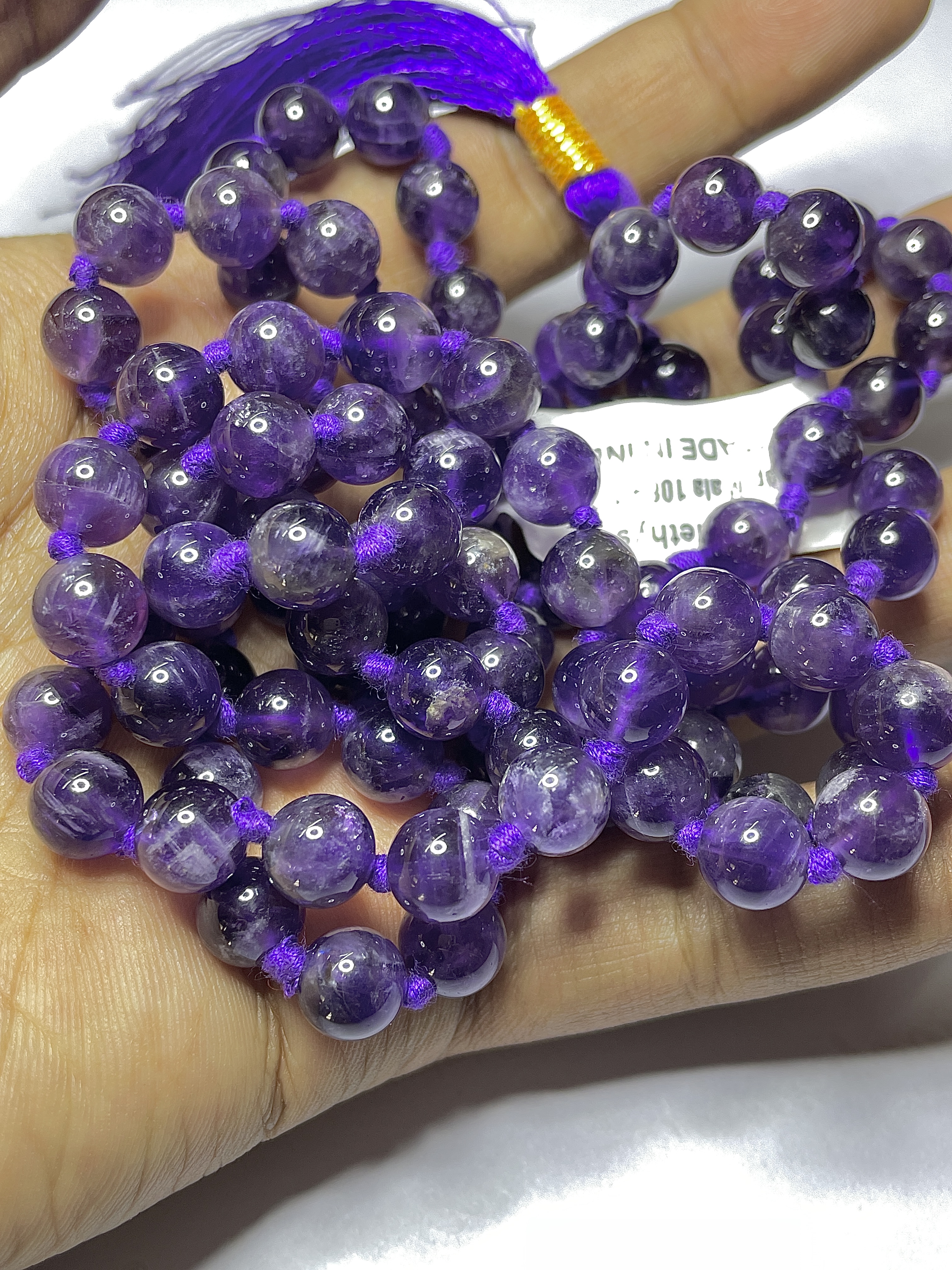 Rocksmins Amethyst Crystal Jaap Mala