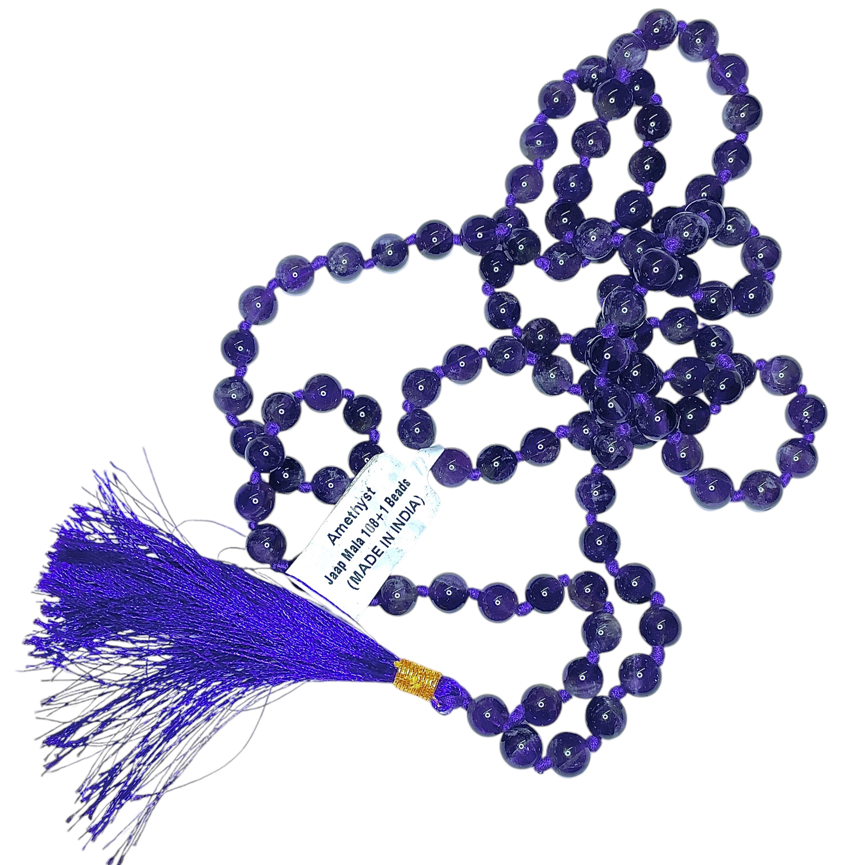 Rocksmins Amethyst Crystal Jaap Mala