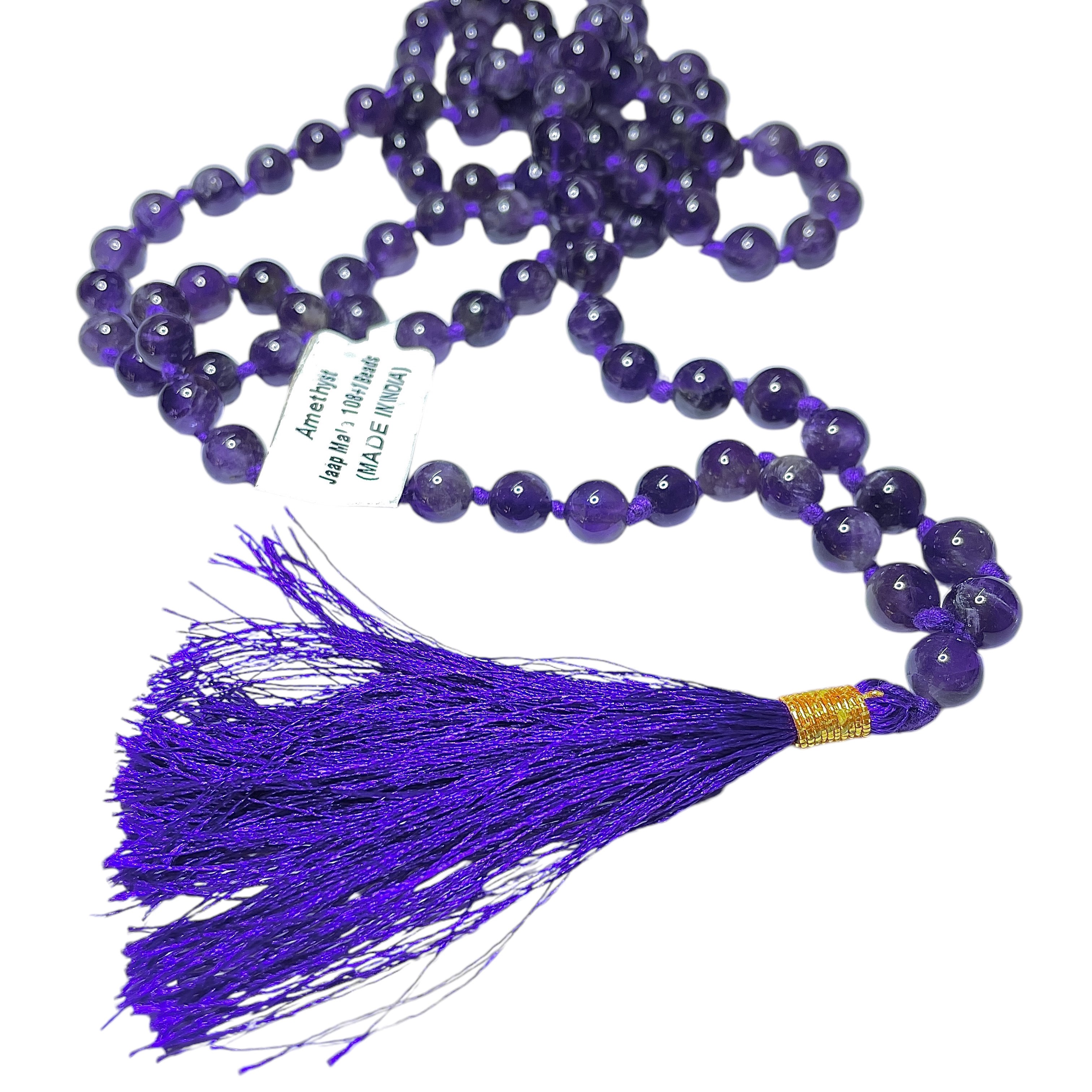 Rocksmins Amethyst Crystal Jaap Mala