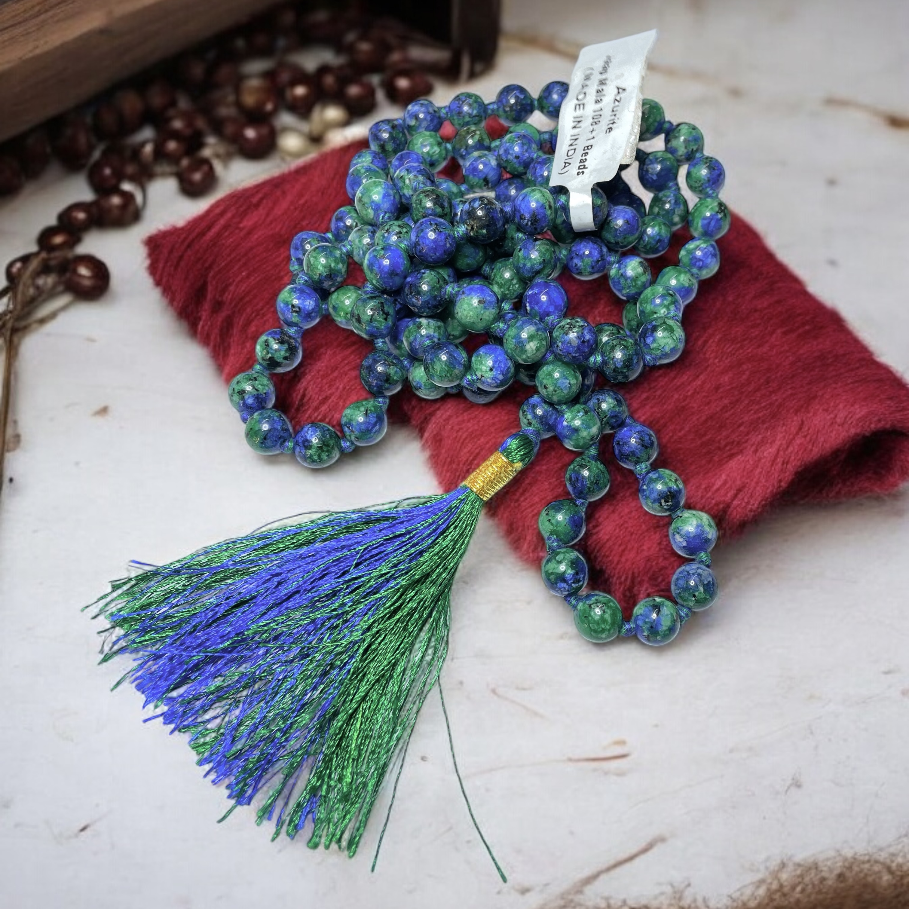 rocksmins-azurite-crystal-jaap-mala---1081-beads-8-mm-beads-for-pooja-astrology-for-wearing-in-neckholding-for-men-women-boys-girls