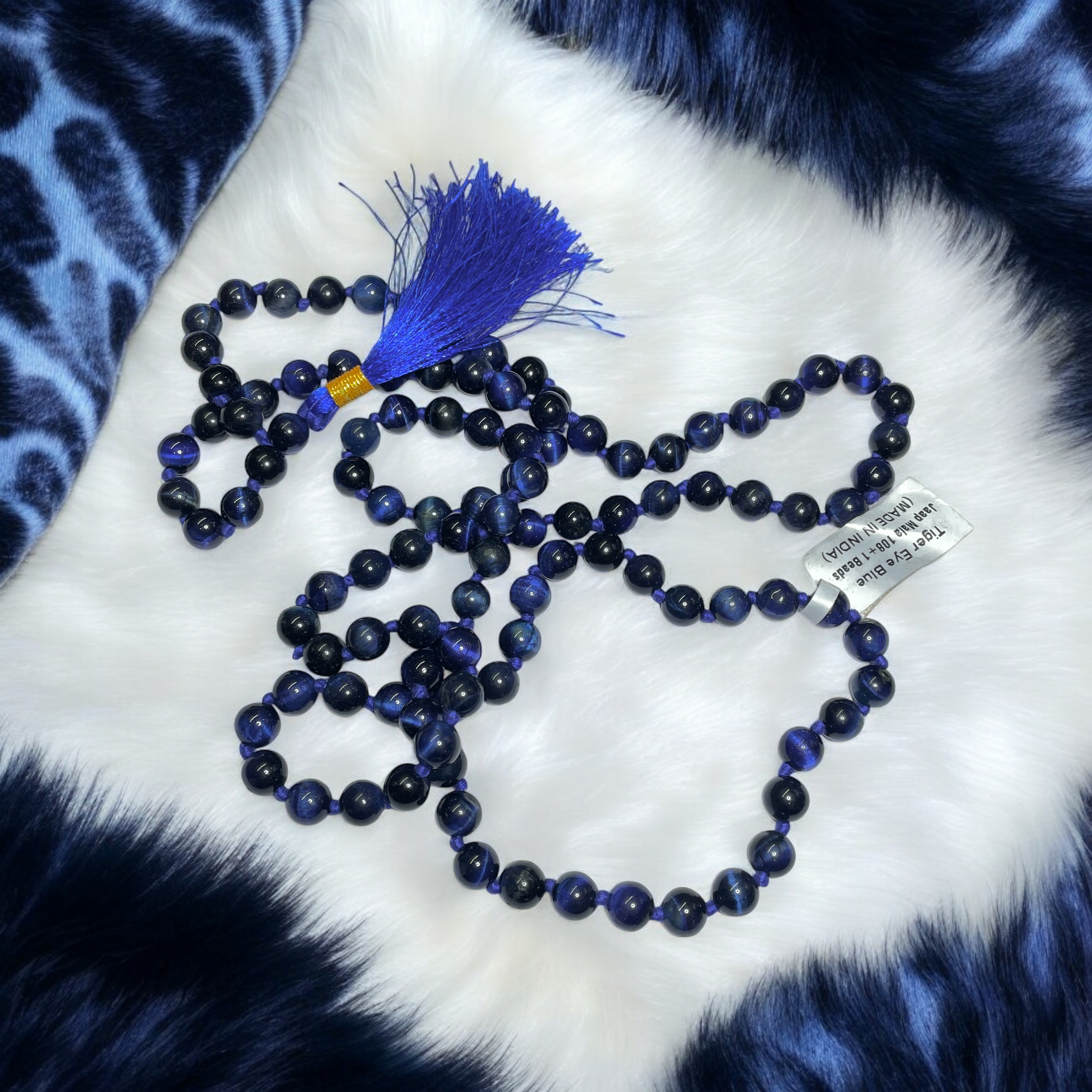 rocksmins-tigers-eye-blue-crystal-jaap-mala---1081-beads-8-mm-beads-for-pooja-astrology-for-wearing-in-neckholding-for-men-women-boys-girls