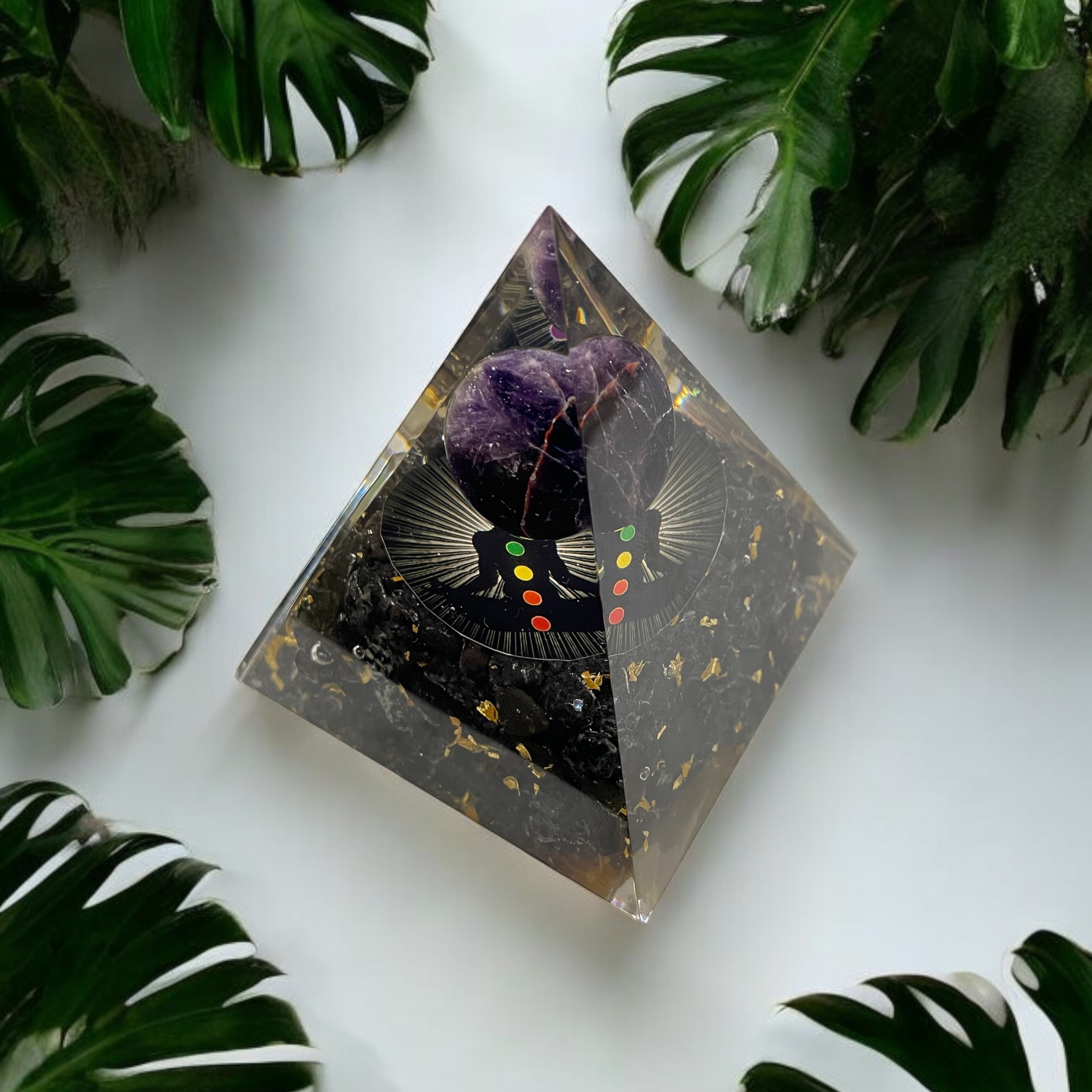 rocksmins-black-tourmaline-chips--amethyst-ball-orgone-crystal-pyramid-for-balancing-energy-removing-negative-energy-and-promoting-overall-well-being