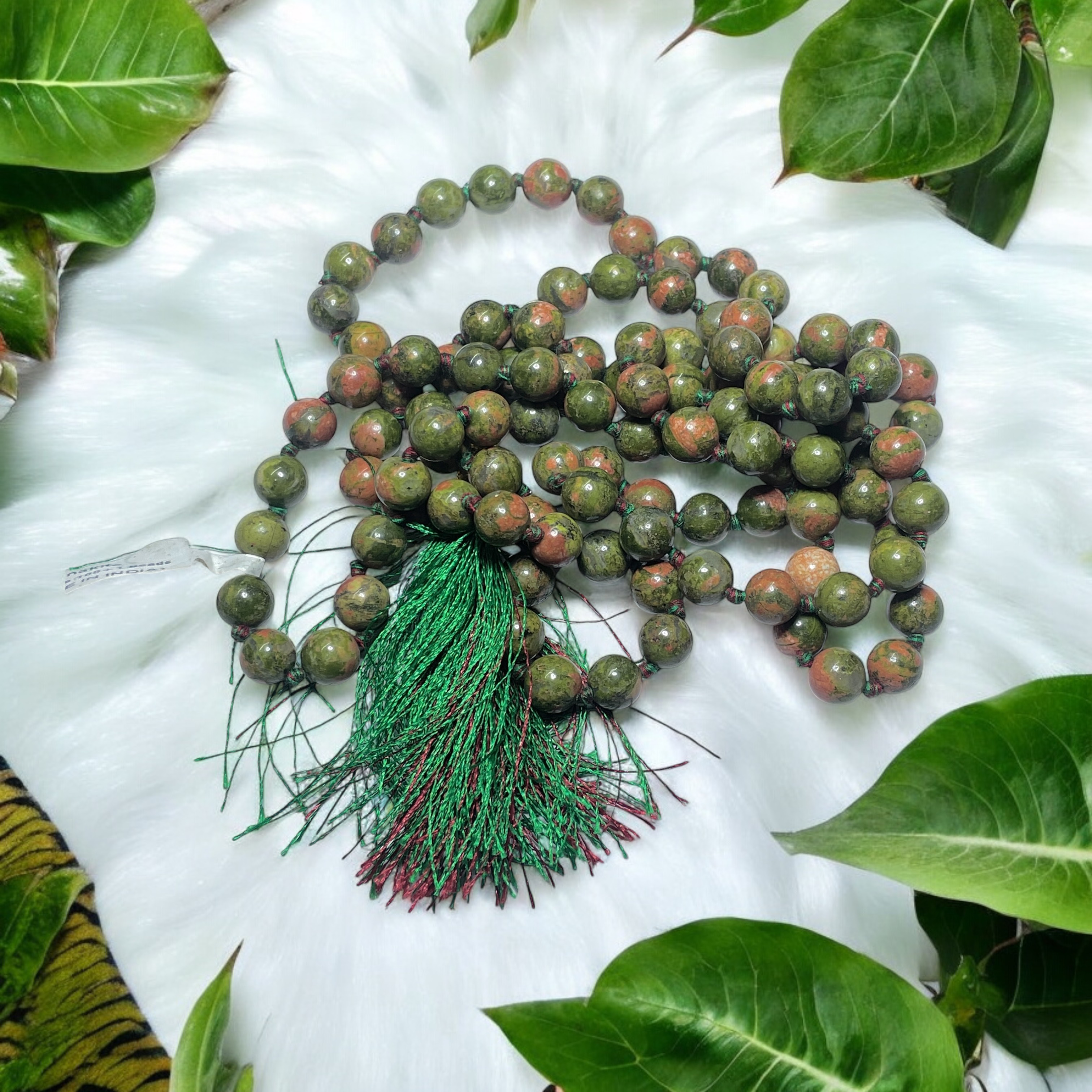 rocksmins-unakite-crystal-jaap-mala---1081-beads-8-mm-beads-for-pooja-astrology-for-wearing-in-neckholding-for-men-women-boys-girls