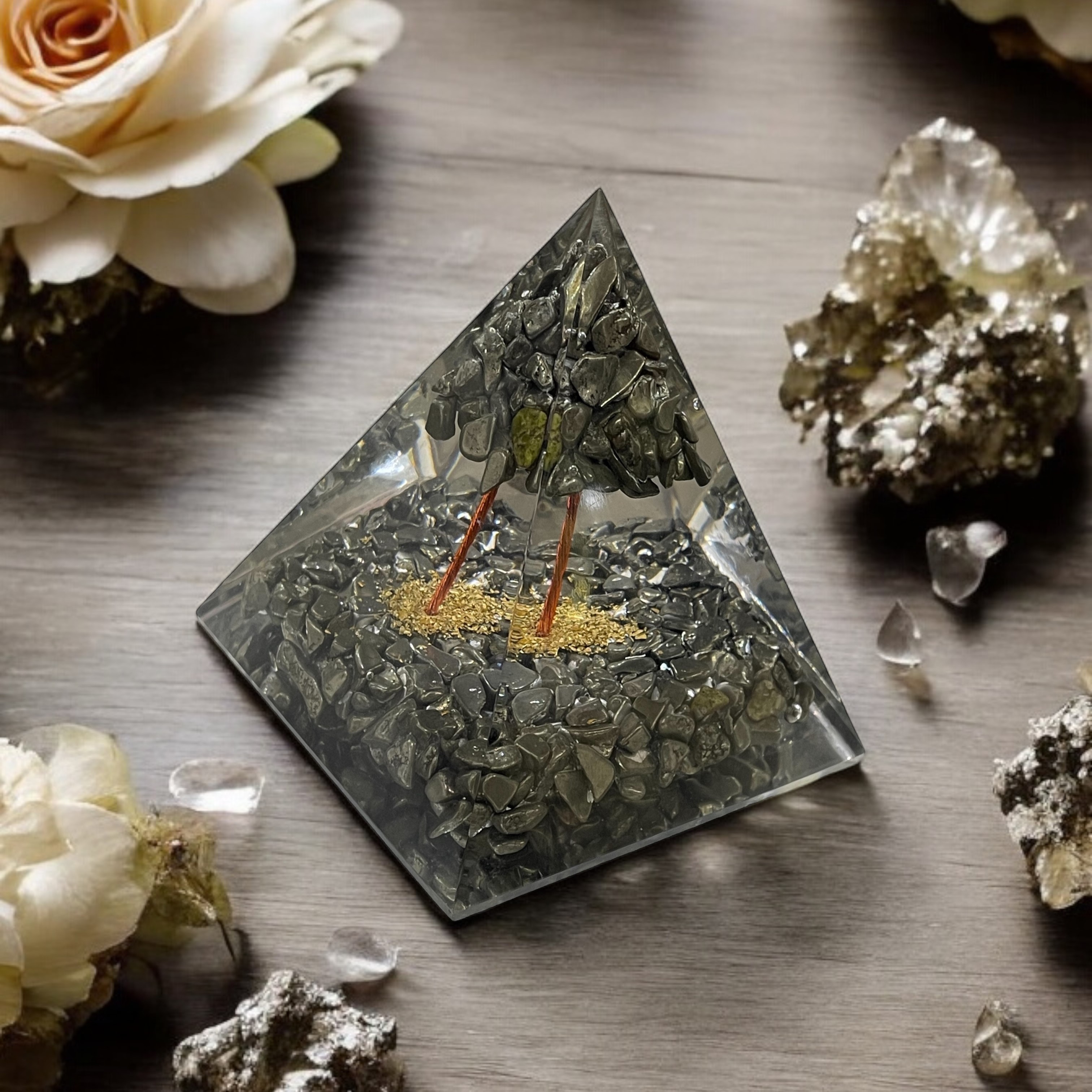 rocksmins-pyrite-chips-with-pyrite-tree-orgone-crystal-pyramid-for-balancing-energy-removing-negative-energy-and-promoting-overall-well-being