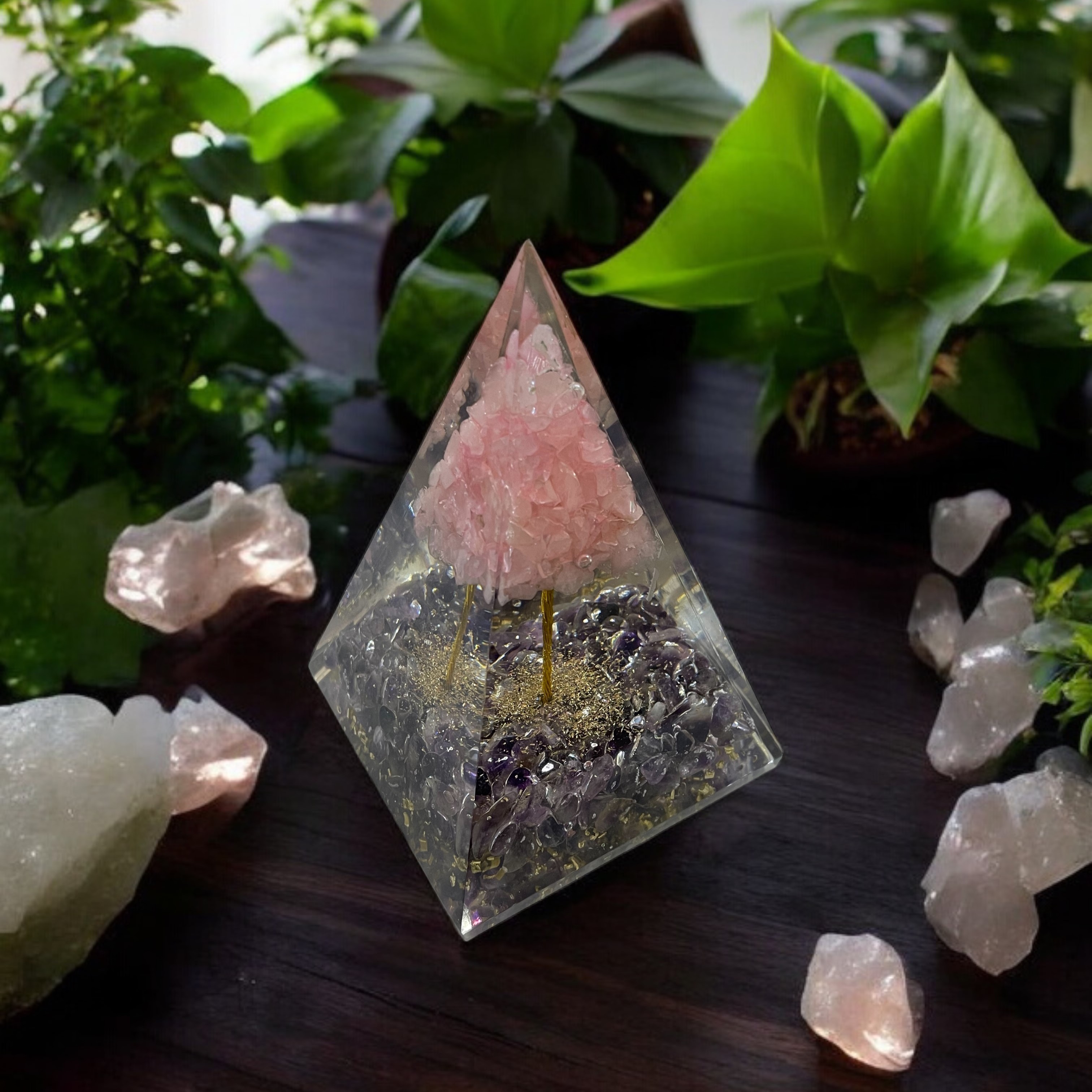 rocksmins-pyrite-chips-with-rose-quartz-tree-orgone-crystal-pyramid-for-balancing-energy-removing-negative-energy-and-promoting-overall-well-being