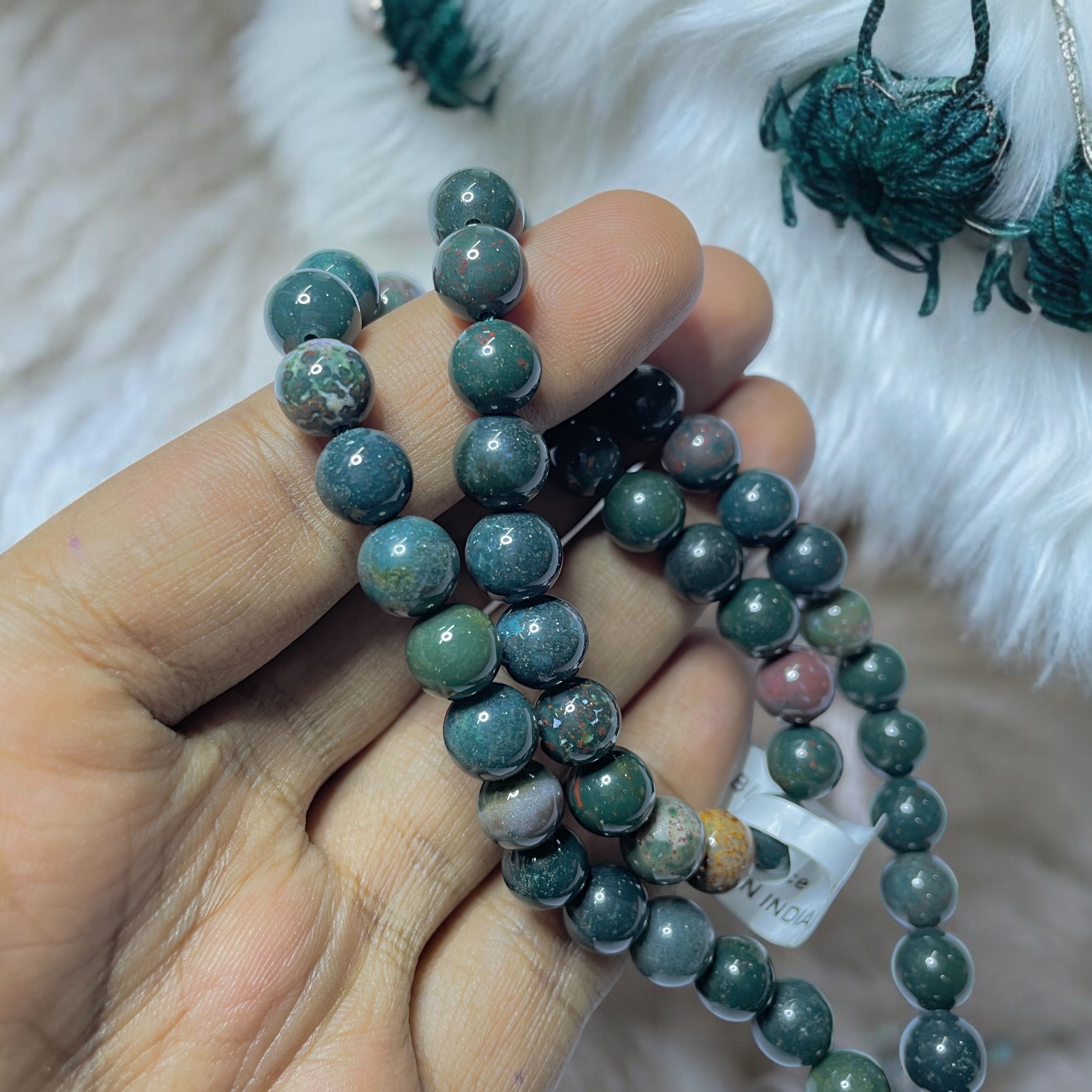 Blood Stone Crystal Necklace. Discover the Power of Natural Crystals with Rocksmins: Elegantly Crafted Crystal Necklaces Infused with Authentic Energies for Enhanced Well-Being and Spiritual Growth
