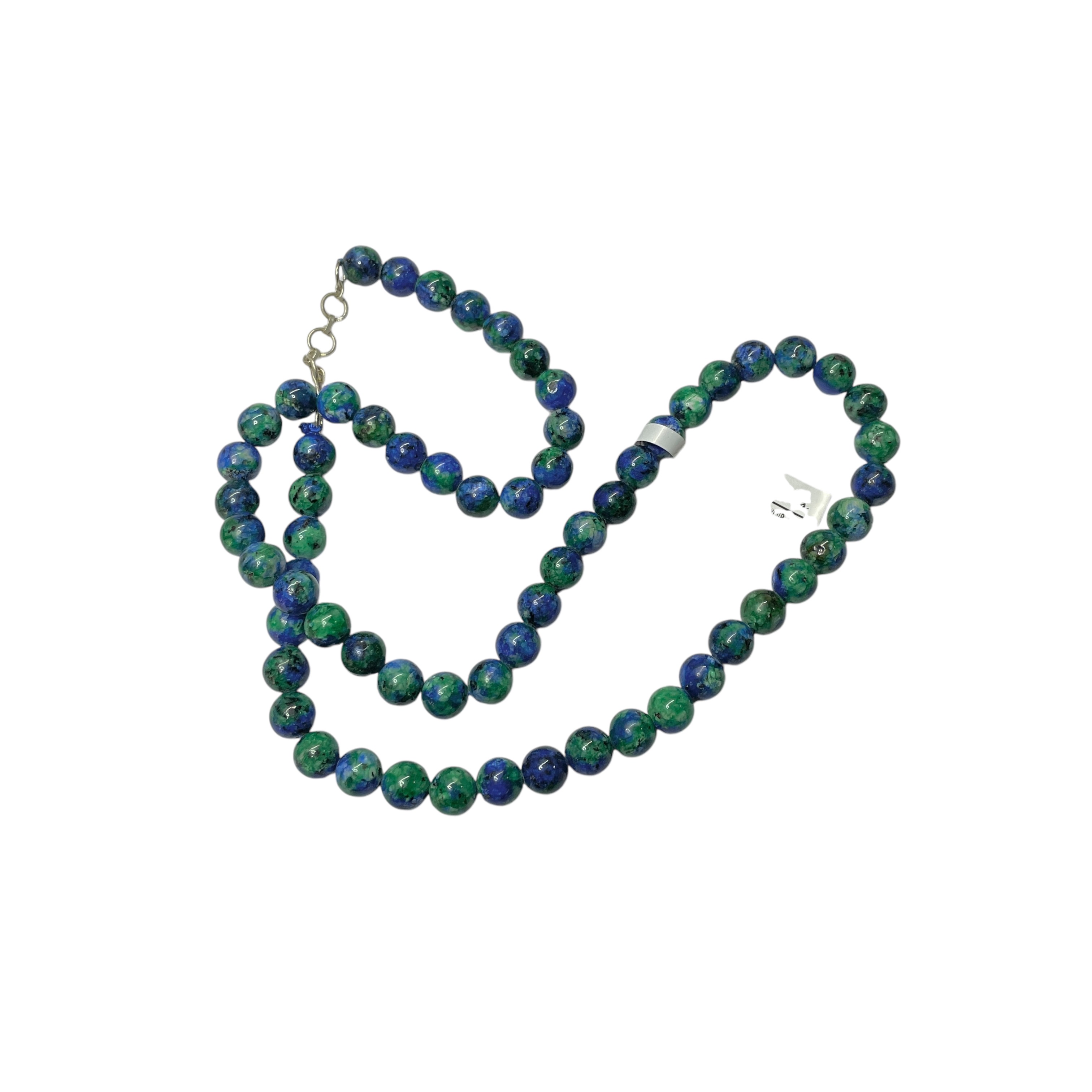 Azurite Crystal Necklace. Discover the Power of Natural Crystals with Rocksmins: Elegantly Crafted Crystal Necklaces Infused with Authentic Energies for Enhanced Well-Being and Spiritual Growth