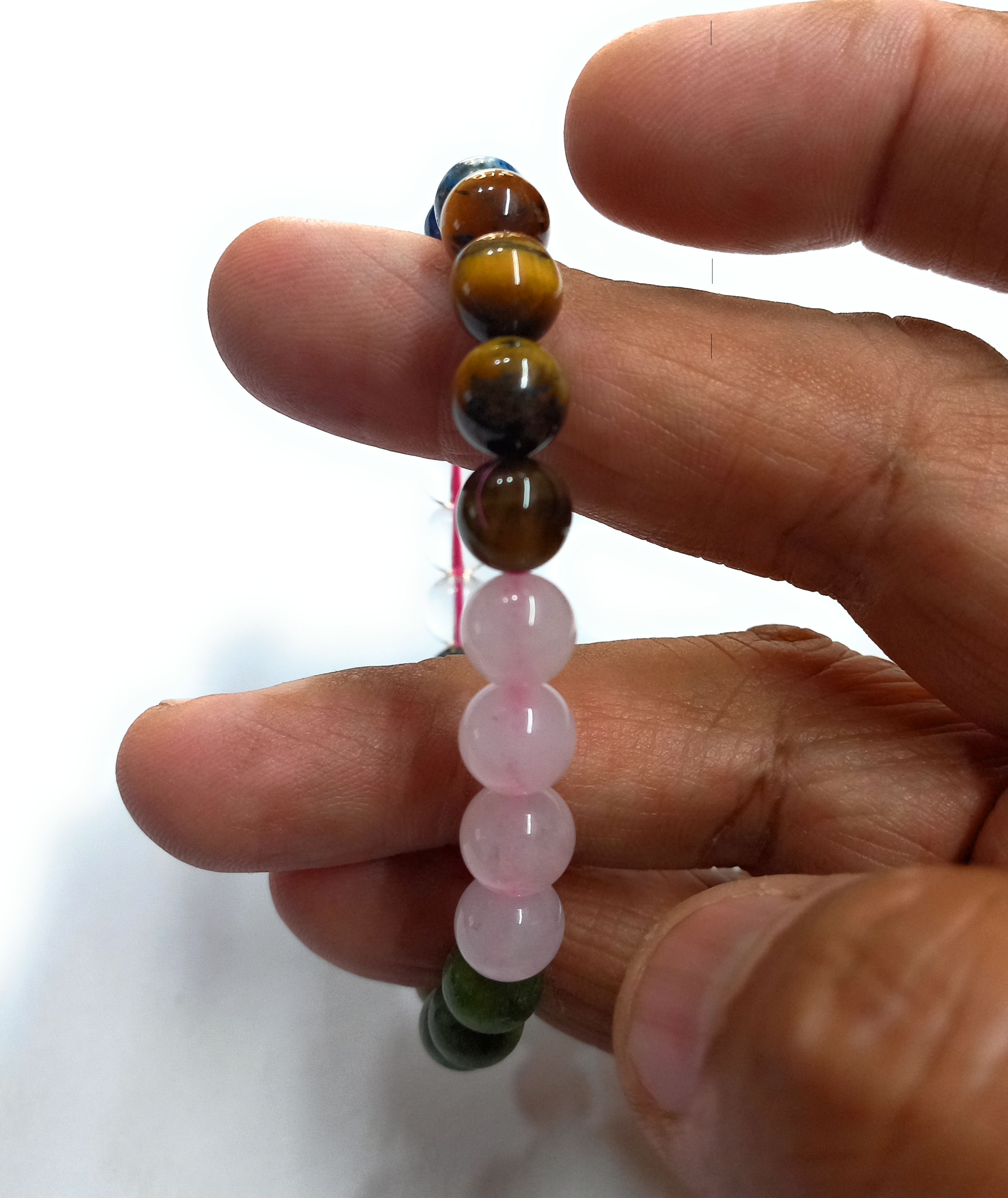 02 Rocksmins Bracelet for Taurus (Vrishabh) Zodiac Sign Natural Original Crystal Real Stone for Men Women Boy Girl Unisex 8mm Beads Stretchable