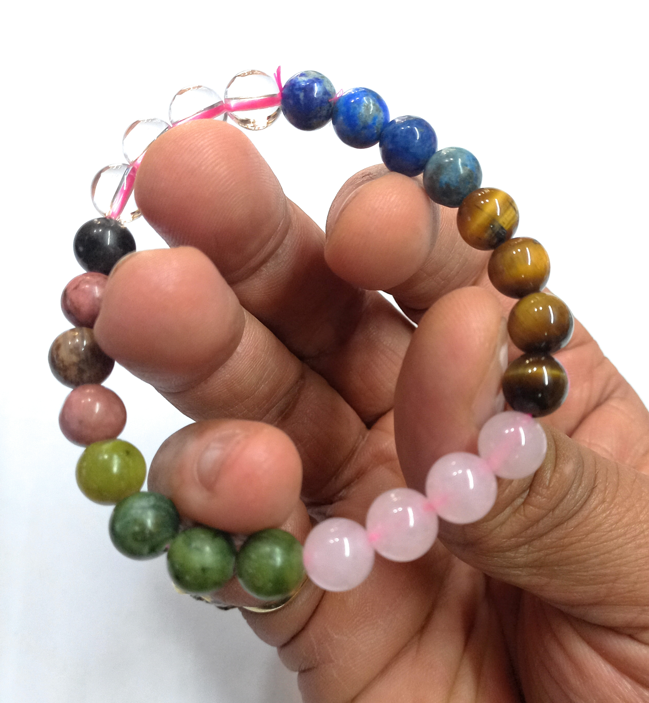 02 Rocksmins Bracelet for Taurus (Vrishabh) Zodiac Sign Natural Original Crystal Real Stone for Men Women Boy Girl Unisex 8mm Beads Stretchable