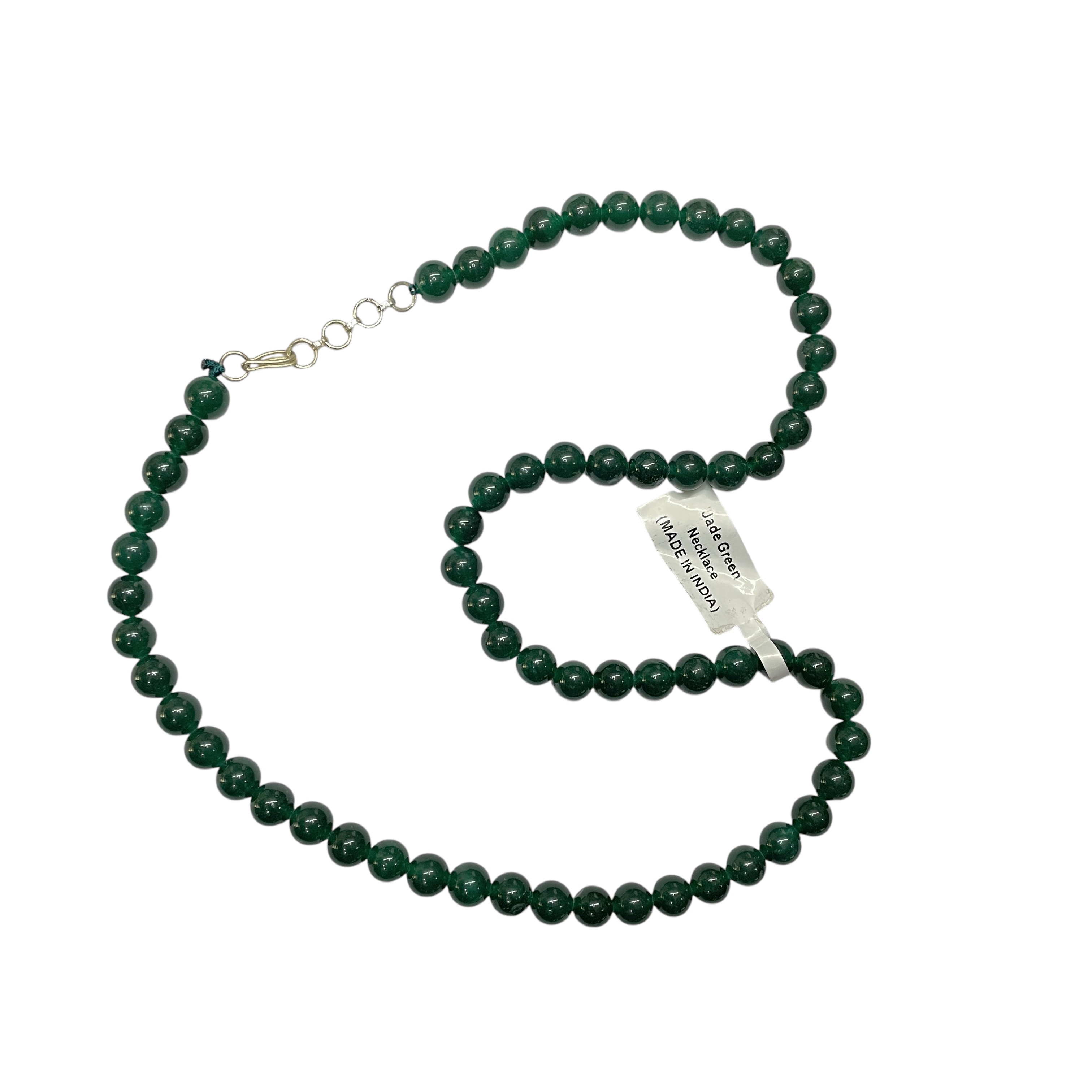 Jade Green Crystal Necklace. Discover the Power of Natural Crystals with Rocksmins: Elegantly Crafted Crystal Necklaces Infused with Authentic Energies for Enhanced Well-Being and Spiritual Growth
