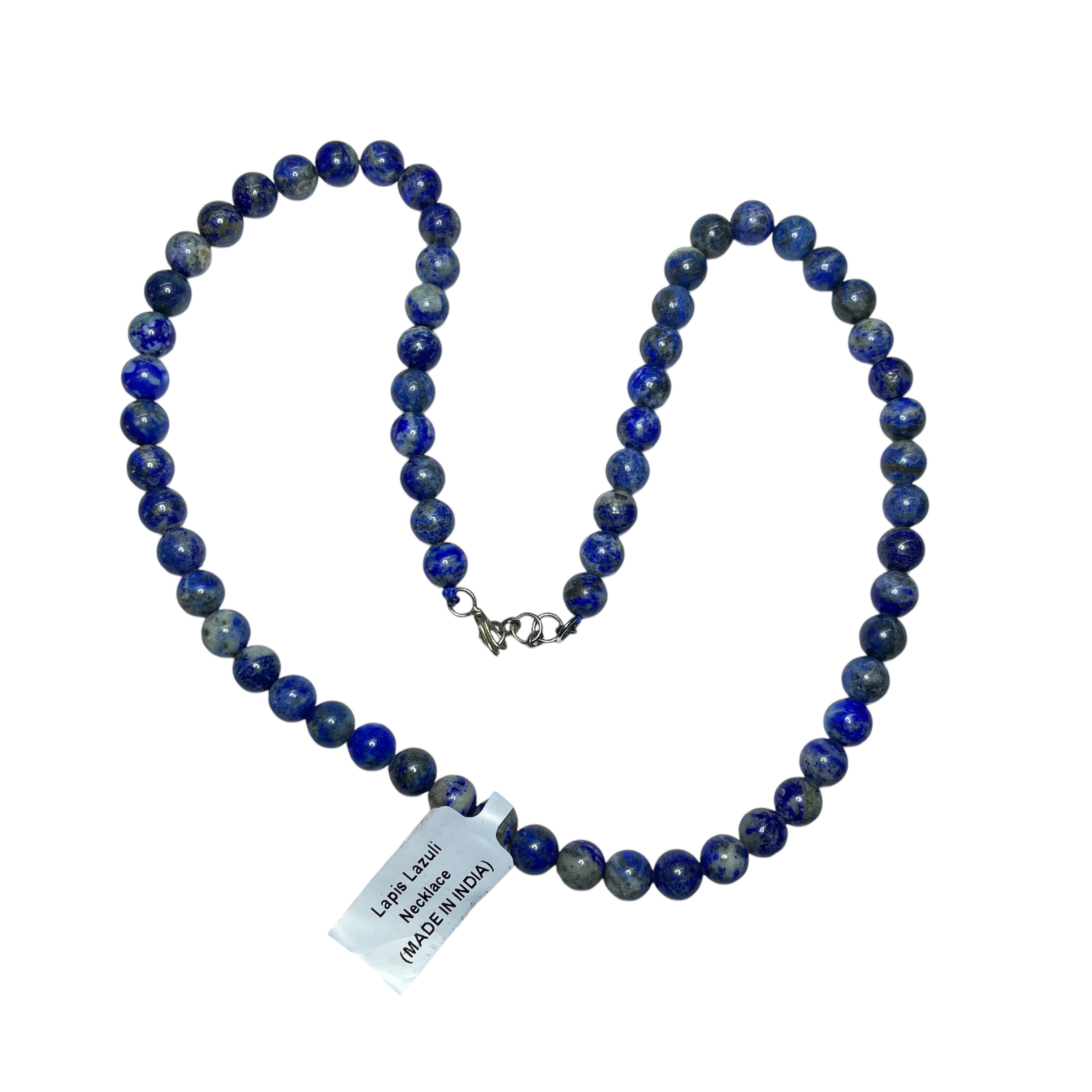Lapis Lazuli Crystal Necklace. Discover the Power of Natural Crystals with Rocksmins: Elegantly Crafted Crystal Necklaces Infused with Authentic Energies for Enhanced Well-Being and Spiritual Growth