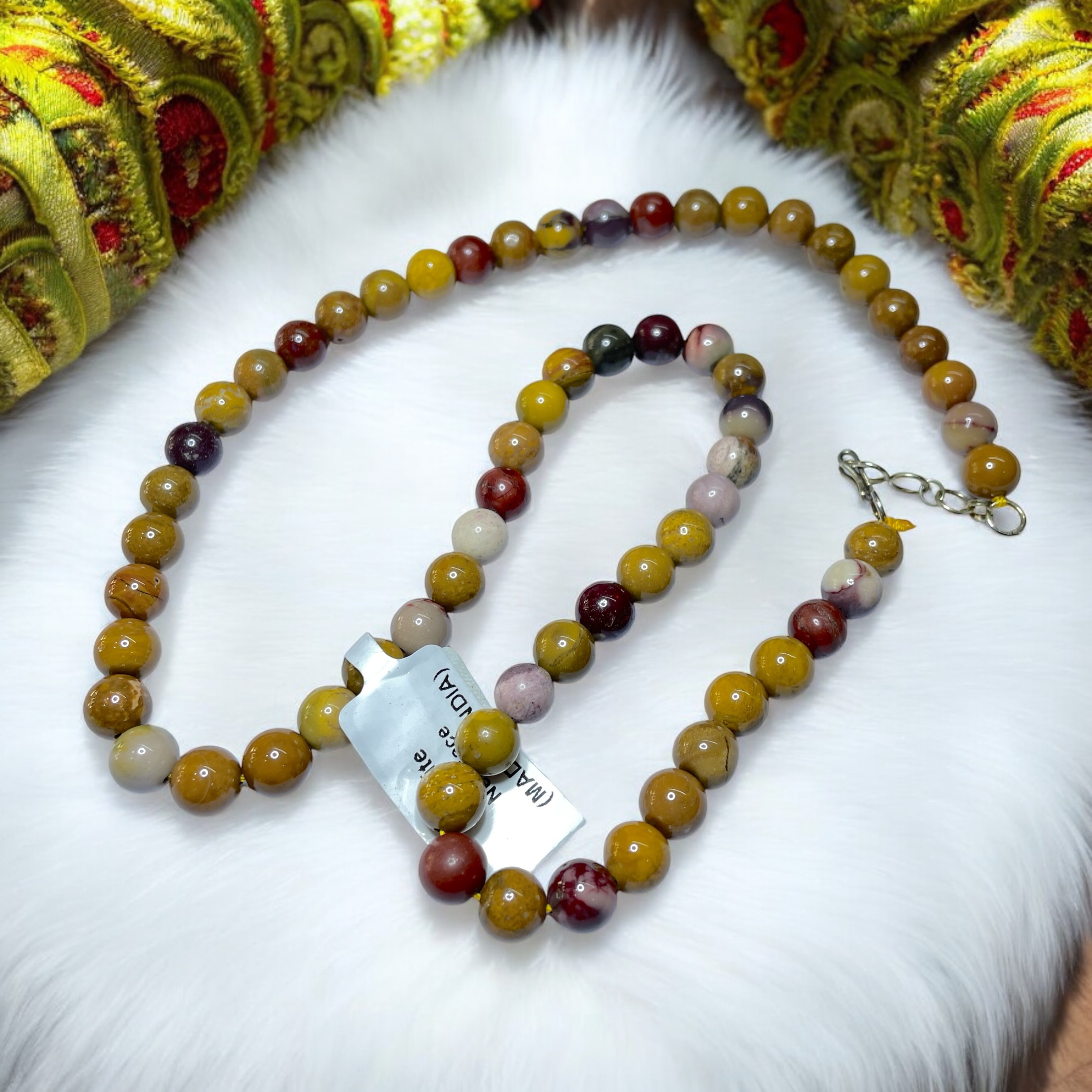 Mookaite Crystal Necklace. Discover the Power of Natural Crystals with Rocksmins: Elegantly Crafted Crystal Necklaces Infused with Authentic Energies for Enhanced Well-Being and Spiritual Growth