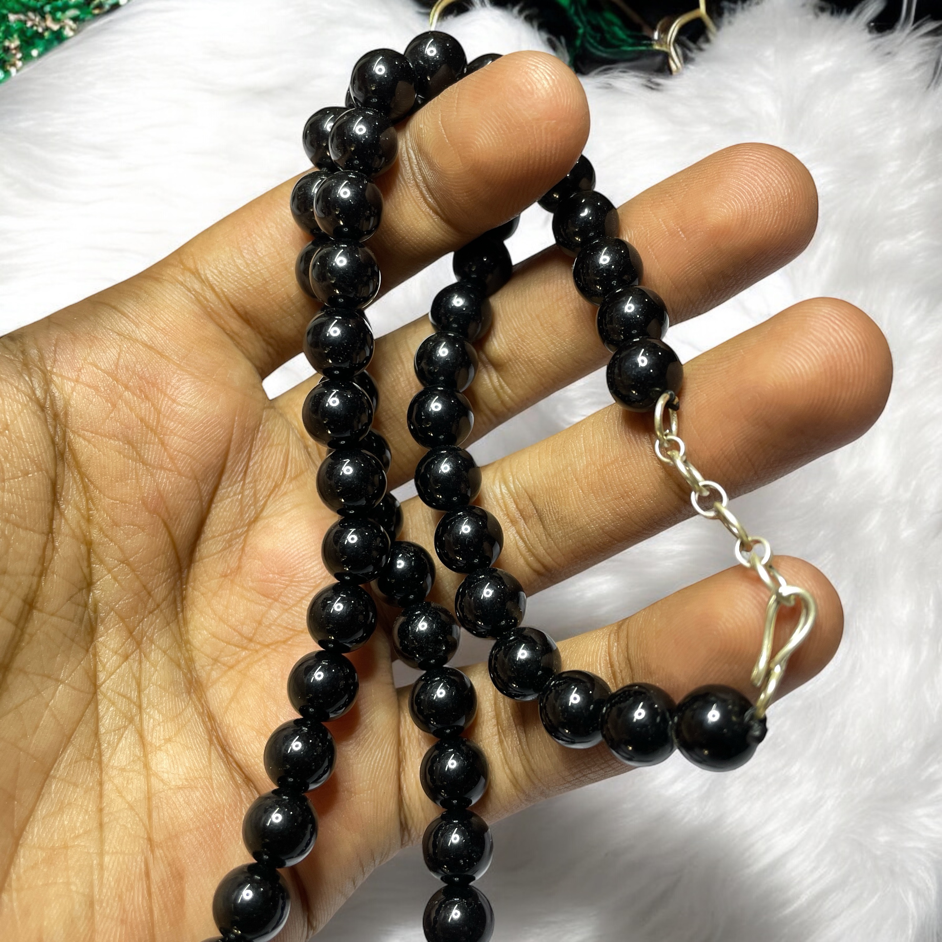 Obsidian Black Crystal Necklace. Discover the Power of Natural Crystals with Rocksmins: Elegantly Crafted Crystal Necklaces Infused with Authentic Energies for Enhanced Well-Being and Spiritual Growth