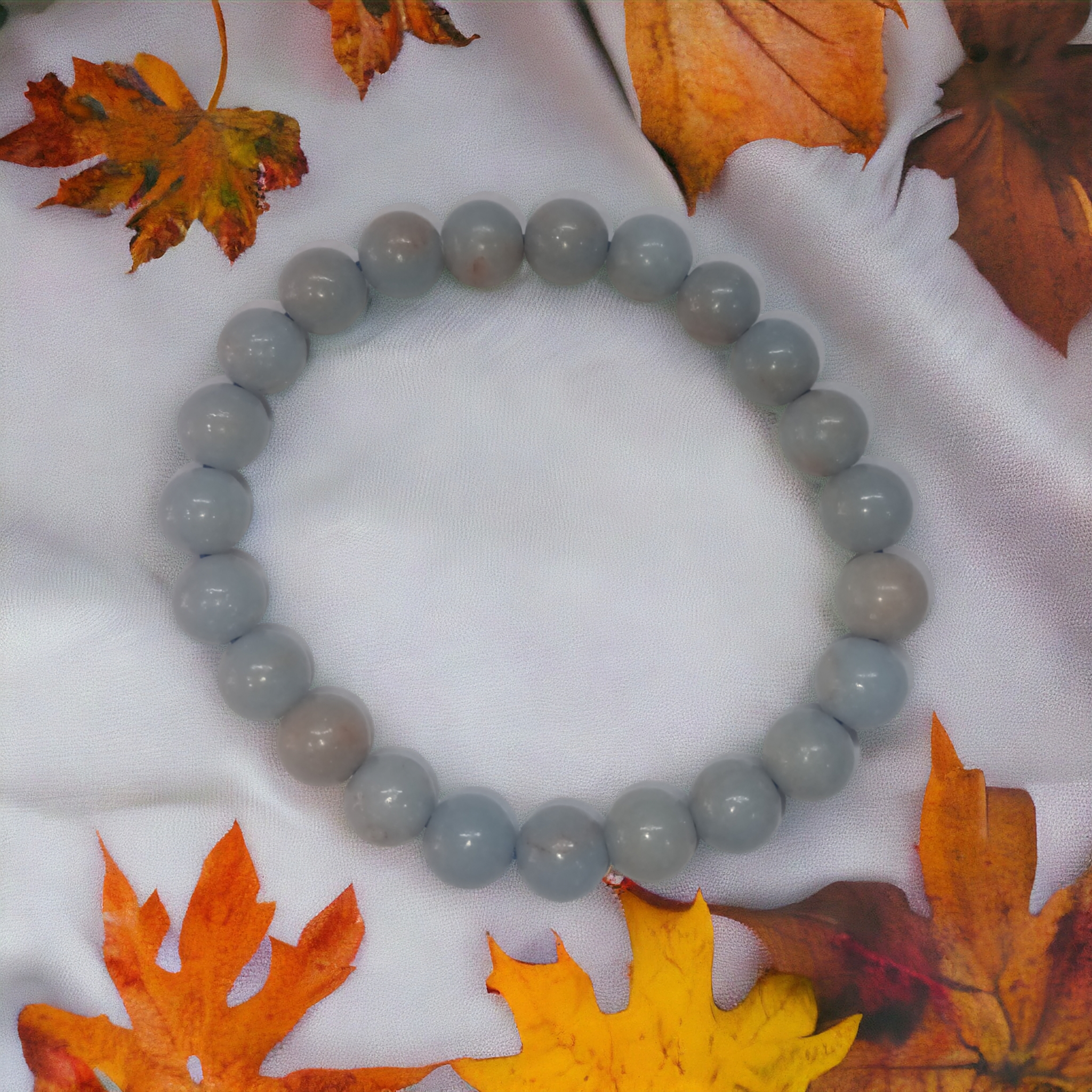Aquamarine Bracelet Natural Original Crystal Certified Real Stone Stylish for Men Women Boy Girl Unisex 8mm Beads Stretchable