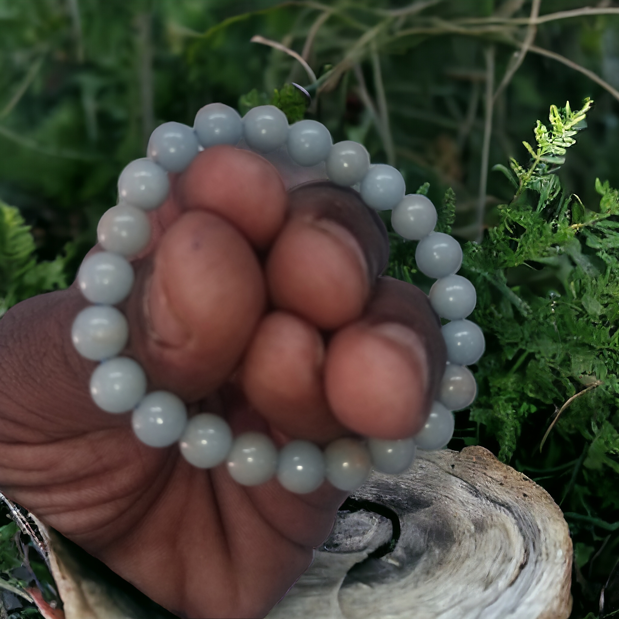 Aquamarine Bracelet Natural Original Crystal Certified Real Stone Stylish for Men Women Boy Girl Unisex 8mm Beads Stretchable