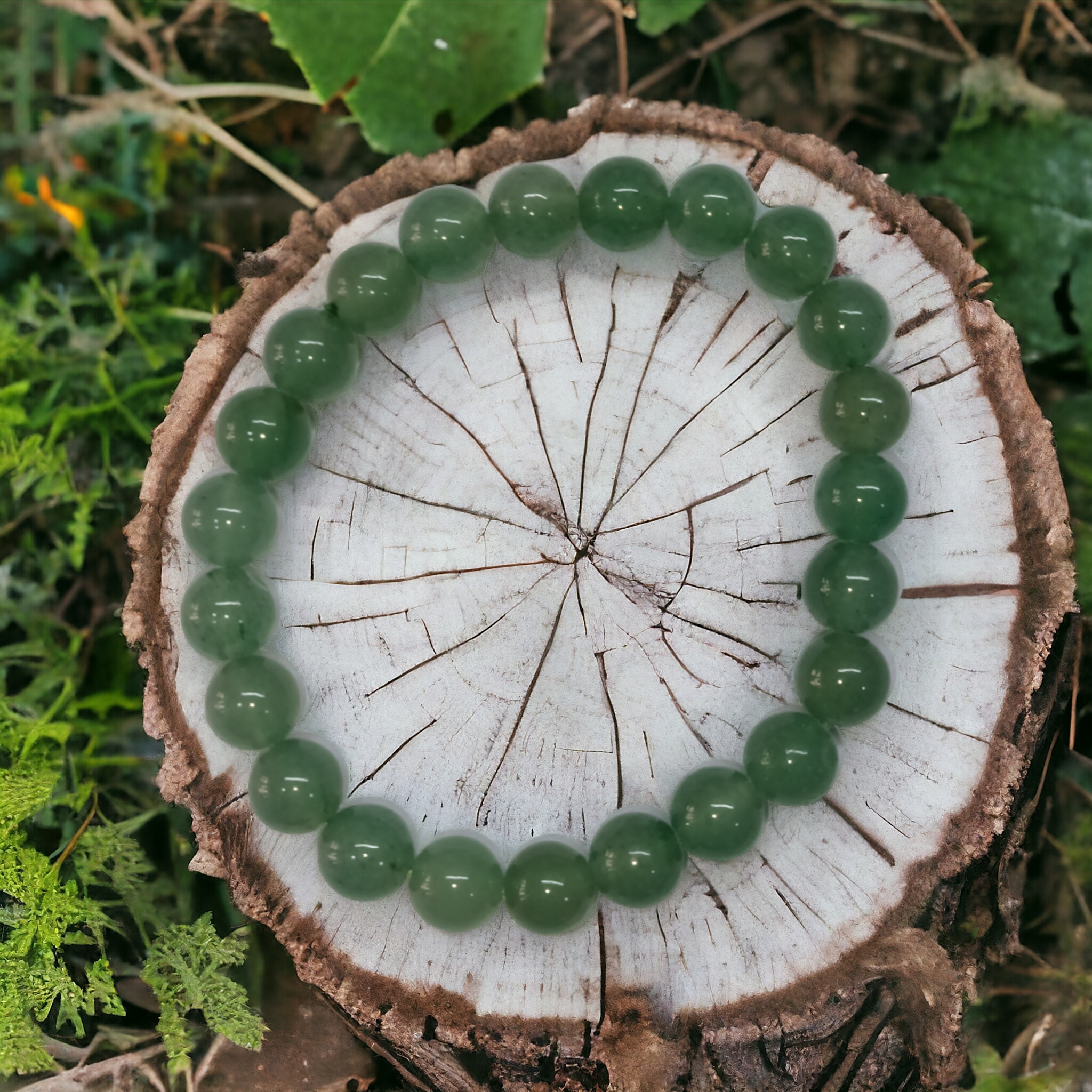 Aventurine Green Bracelet Natural Original Crystal Certified Real Stone Stylish for Men Women Boy Girl Unisex 8mm Beads Stretchable