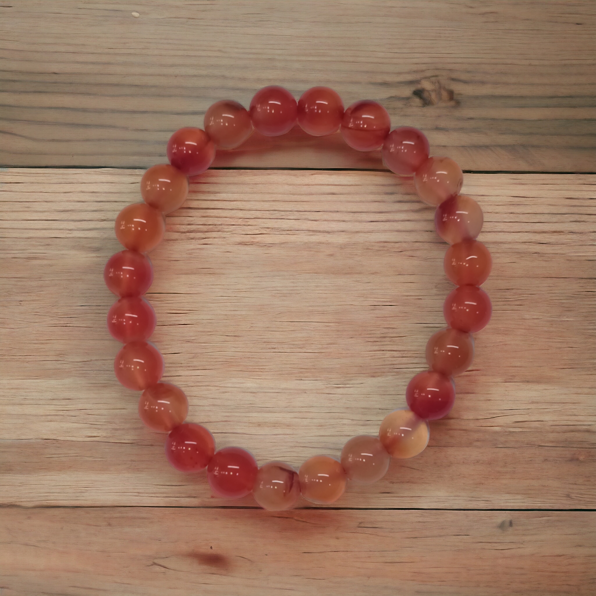 Carnelian Bracelet Natural Original Crystal Certified Real Stone Stylish for Men Women Boy Girl Unisex 8mm Beads Stretchable
