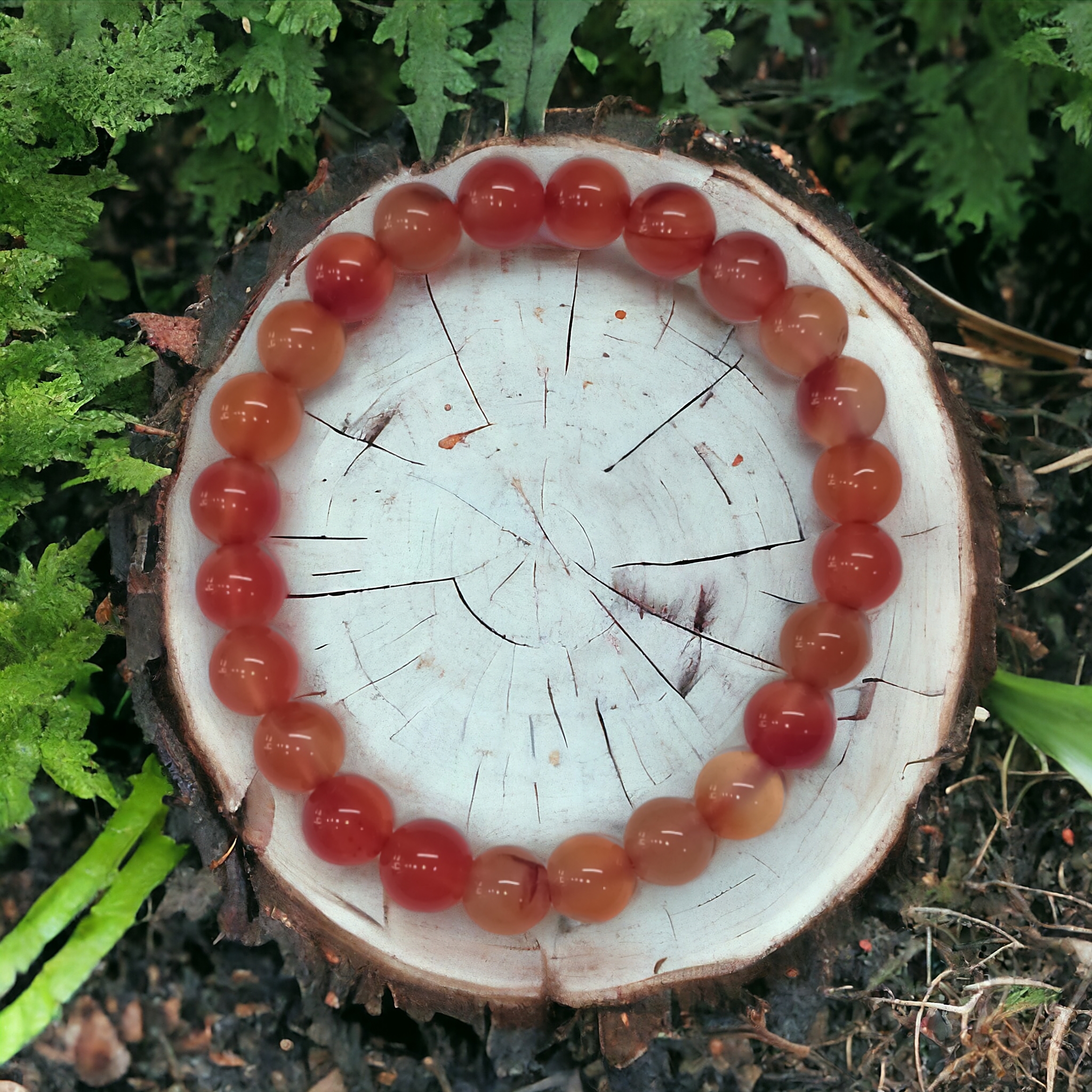 Carnelian Bracelet Natural Original Crystal Certified Real Stone Stylish for Men Women Boy Girl Unisex 8mm Beads Stretchable