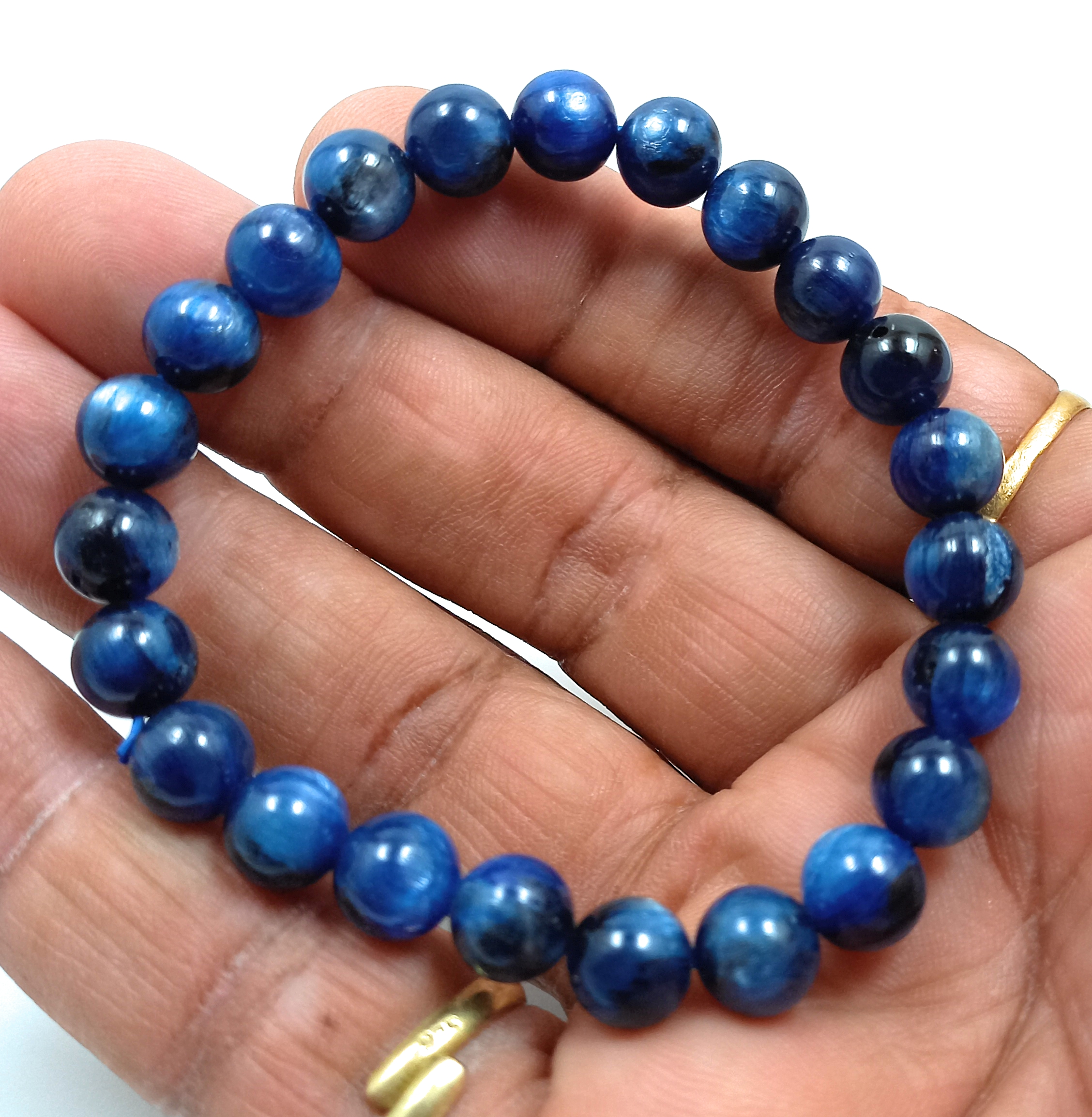 kyanite-blue-bracelet-natural-original-crystal-certified-real-stone-stylish-for-men-women-boy-girl-unisex-8mm-beads-stretchable-brand--rocksmins