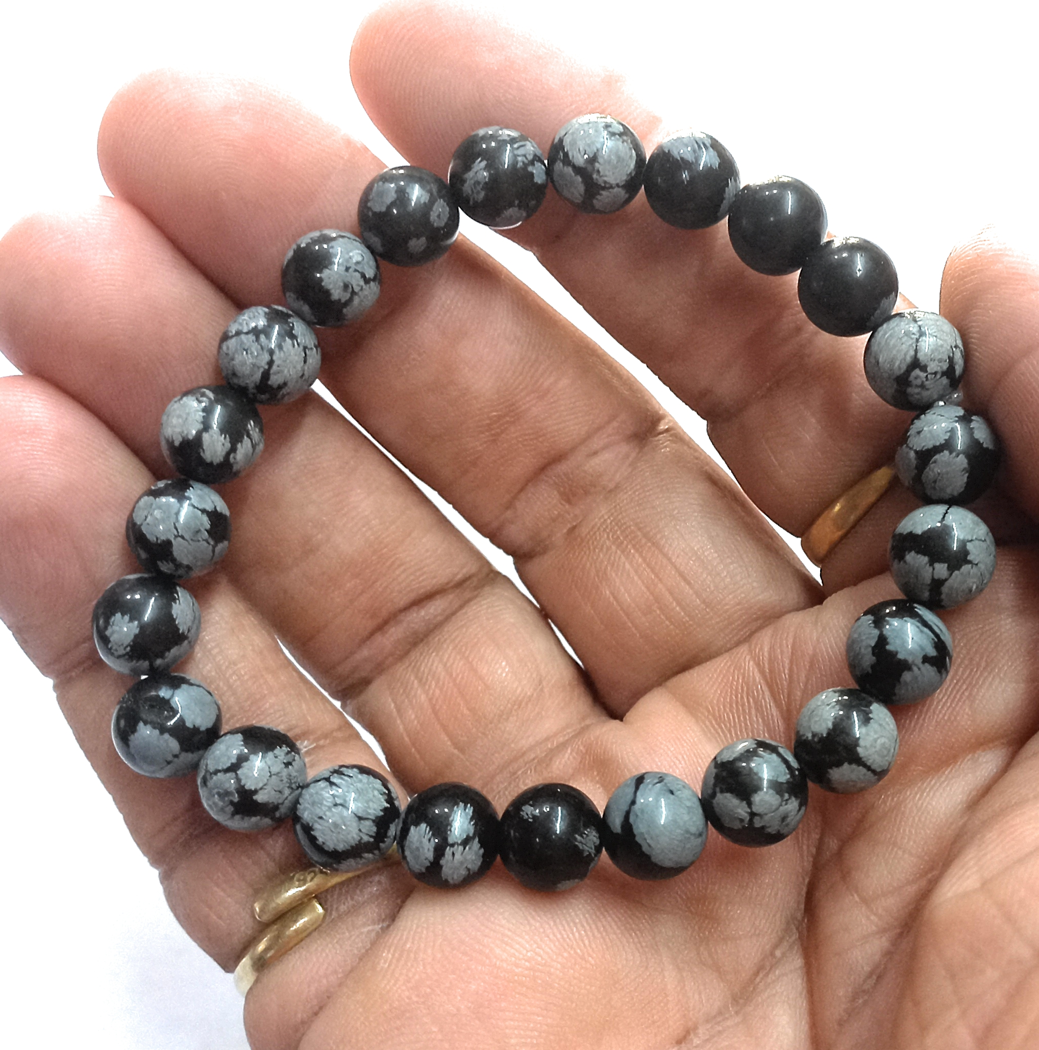 snowflake-obsidian-bracelet-natural-original-crystal-certified-real-stone-stylish-for-men-women-boy-girl-unisex-8mm-beads-stretchable-brand--rocksmins