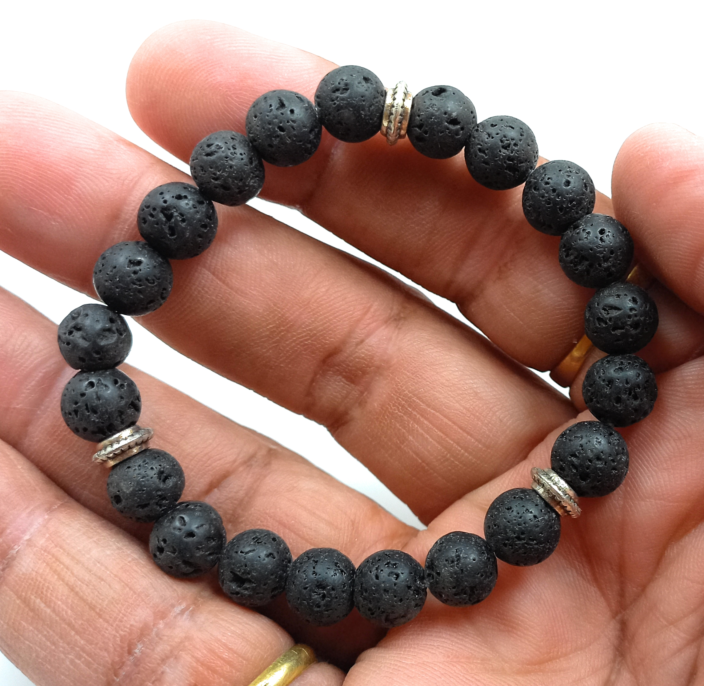 lava-stone-bracelet-natural-original-crystal-certified-real-stone-stylish-for-men-women-boy-girl-unisex-8mm-beads-stretchable-brand--rocksmins