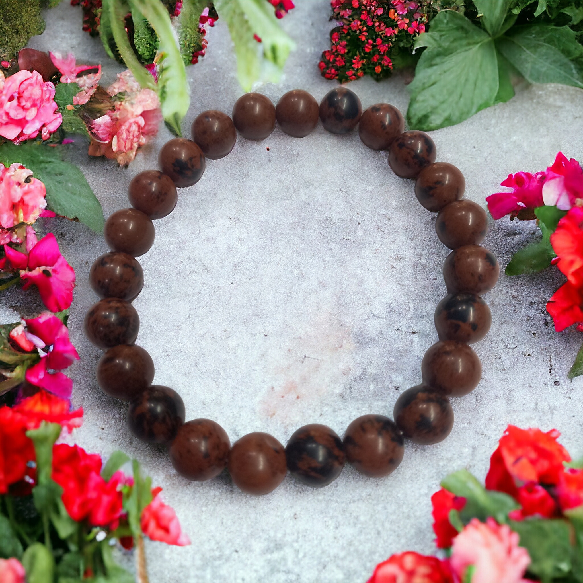mahogany-obsidian-bracelet-natural-original-crystal-certified-real-stone-stylish-for-men-women-boy-girl-unisex-8mm-beads-stretchable-brand--rocksmins