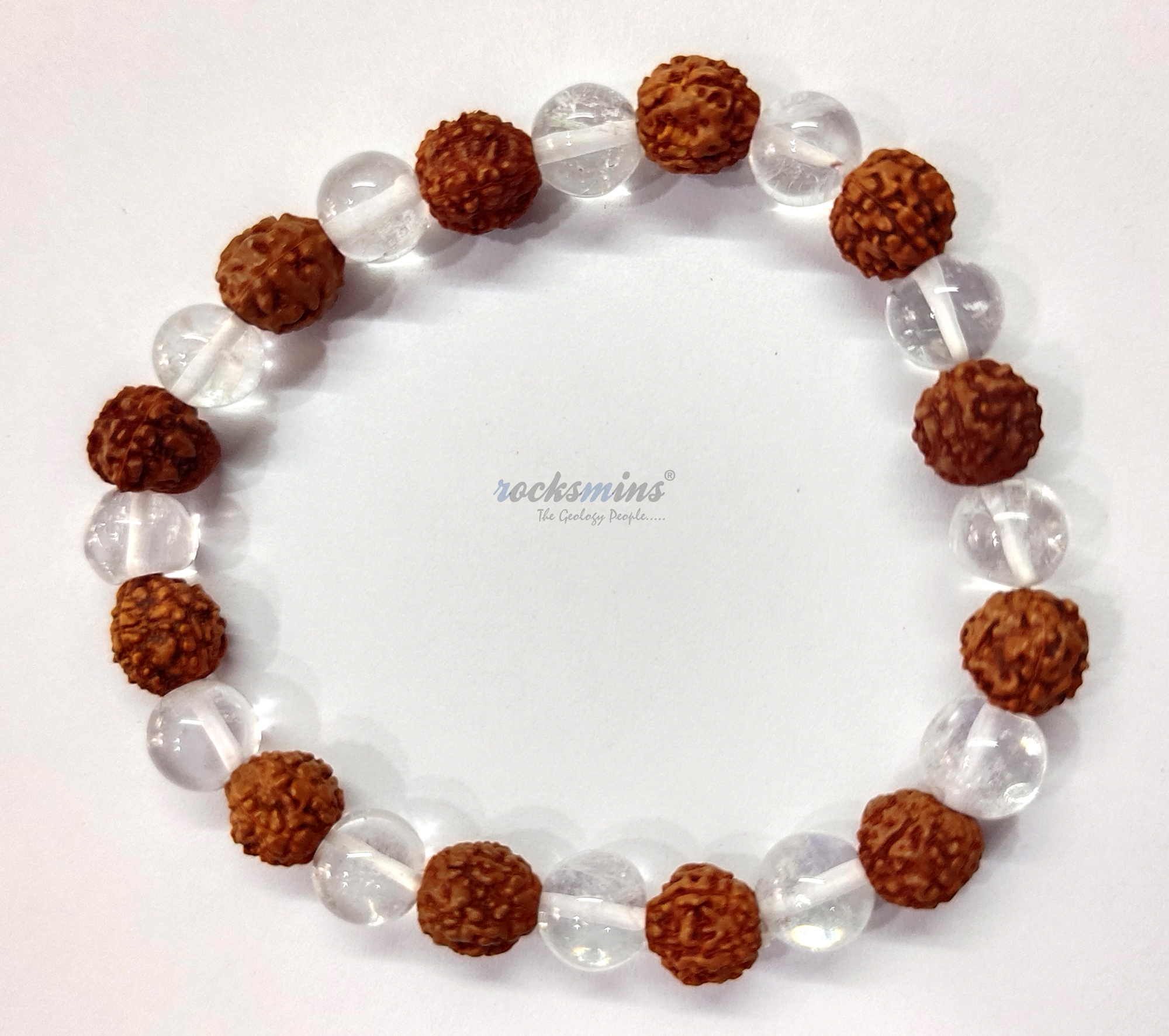 rudraksha-with-sphatik-bracelet-natural-original-rudraksha-certified-quartz-clear-natural-beads-real-5-mukhi-rudraksha-bracelet-stylish-for-men-women-boy-girl-unisex-8mm-beads-stretchable--brand--rocksmins