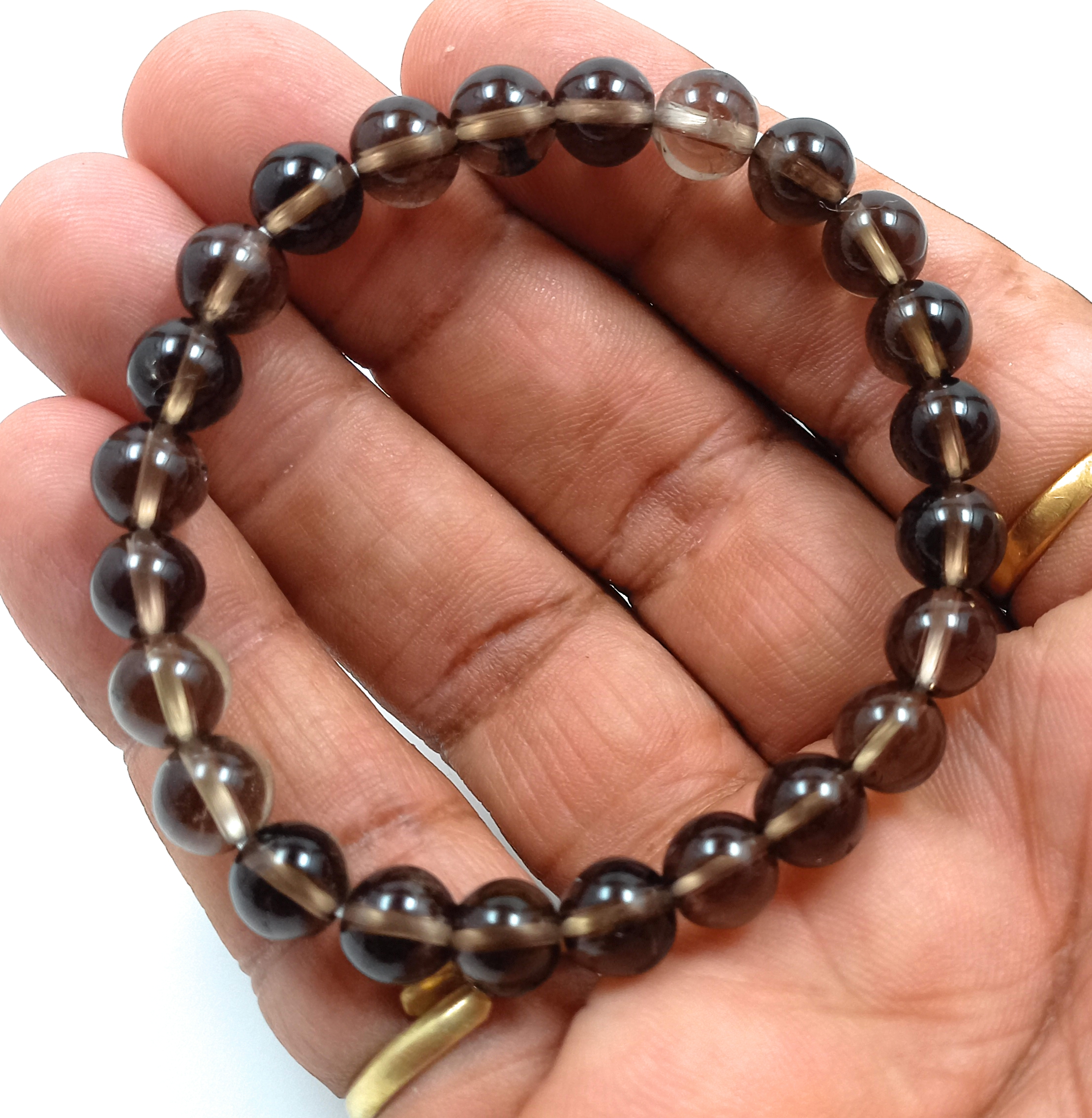 smoky-quartz-bracelet-natural-original-crystal-certified-real-stone-stylish-for-men-women-boy-girl-unisex-8mm-beads-stretchable-brand--rocksmins