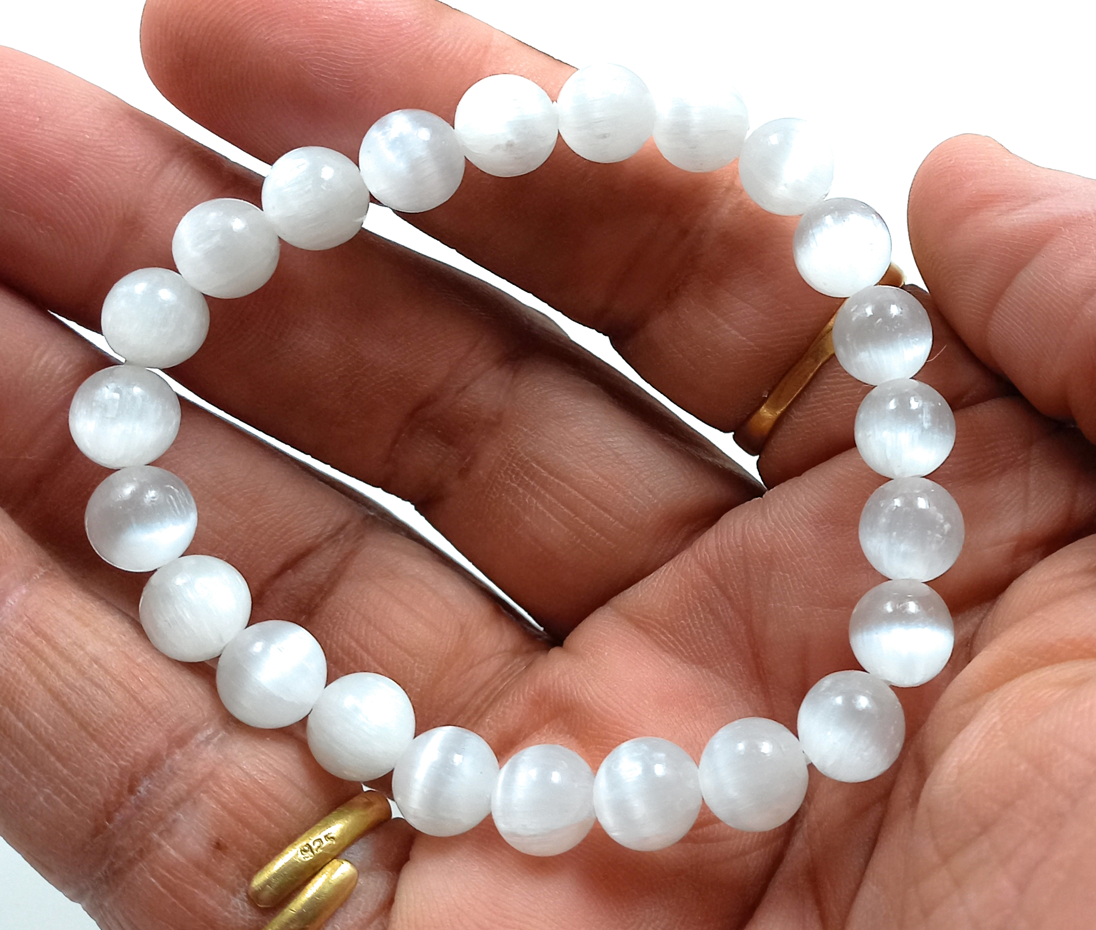 selenite-bracelet-natural-original-crystal-certified-real-stone-stylish-for-men-women-boy-girl-unisex-8mm-beads-stretchable-brand--rocksmins