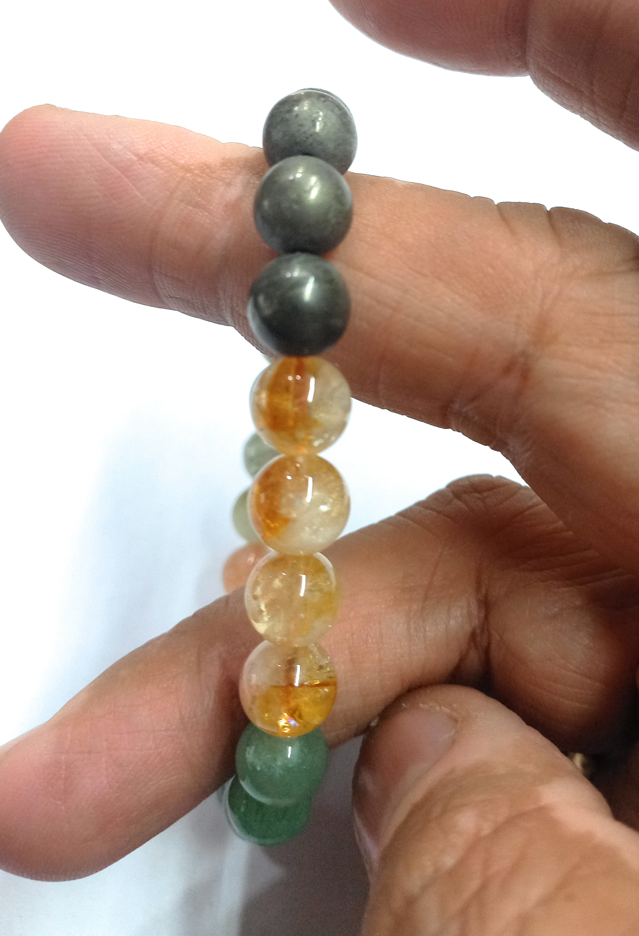 05 Rocksmins Bracelet for Leo (Singh) Zodiac Sign Natural Original Crystal Real Stone for Men Women Boy Girl Unisex 8mm Beads Stretchable