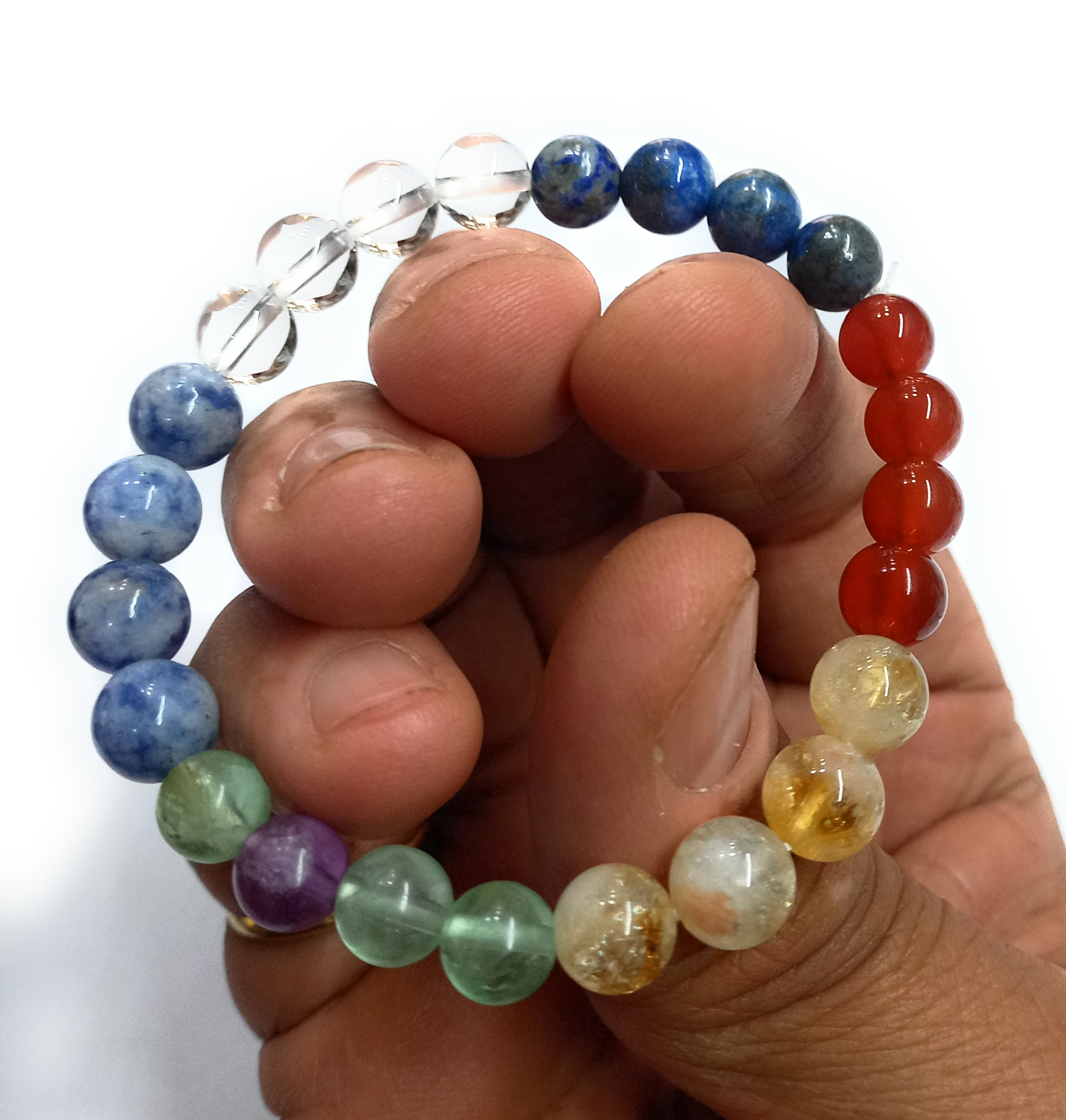 06 Rocksmins Bracelet for Virgo (Kanya) Zodiac Sign Natural Original Crystal Real Stone for Men Women Boy Girl Unisex 8mm Beads Stretchable