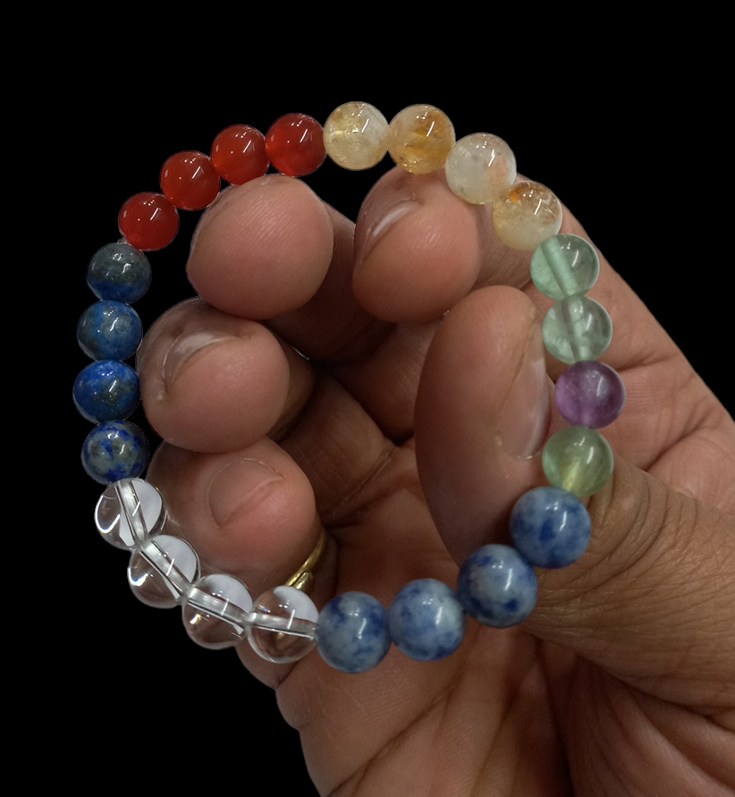 06 Rocksmins Bracelet for Virgo (Kanya) Zodiac Sign Natural Original Crystal Real Stone for Men Women Boy Girl Unisex 8mm Beads Stretchable