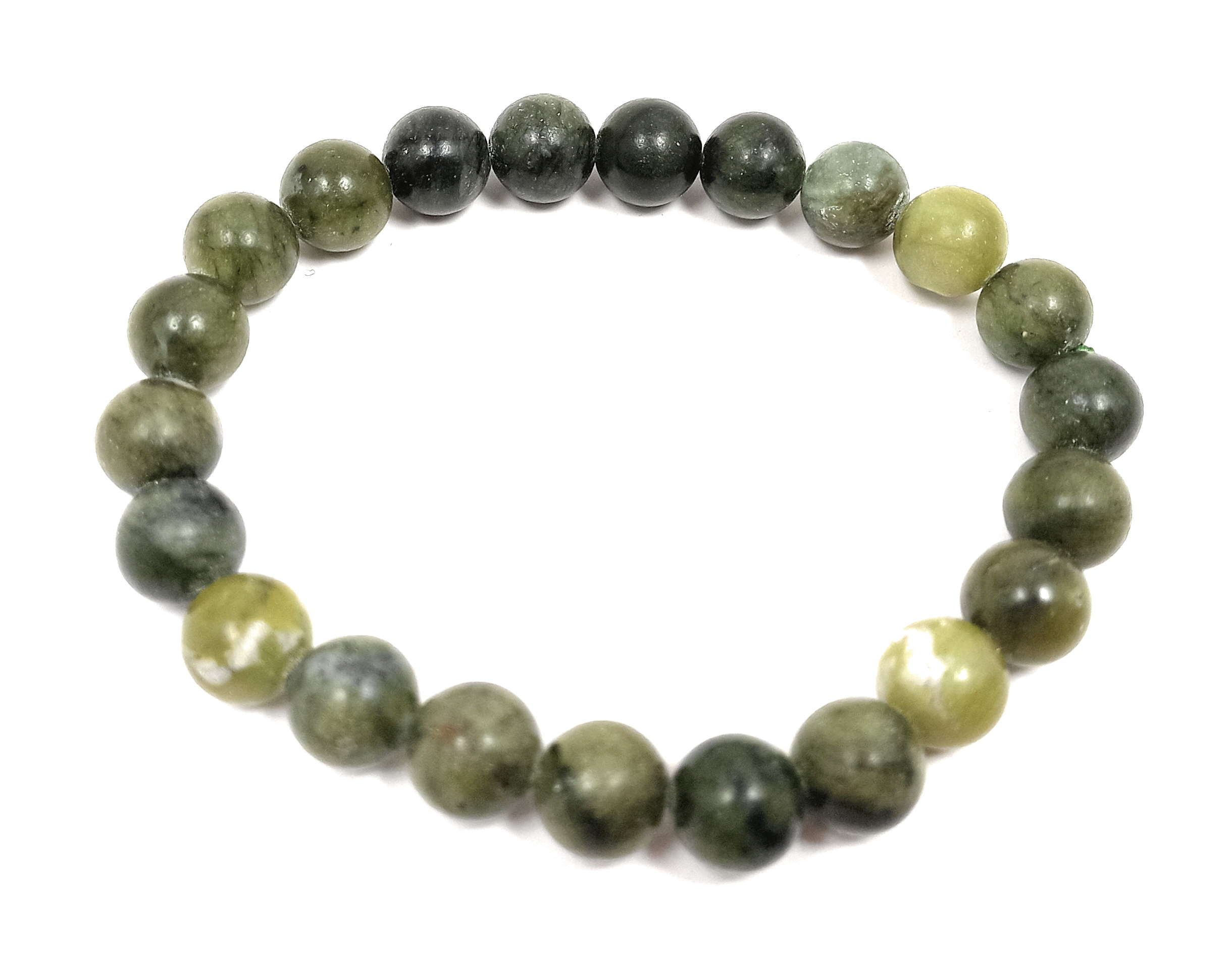 Vessonite Bracelet Natural Original Crystal Certified Real Stone Stylish for Men Women Boy Girl Unisex 8mm Beads Stretchable Brand : Rocksmins