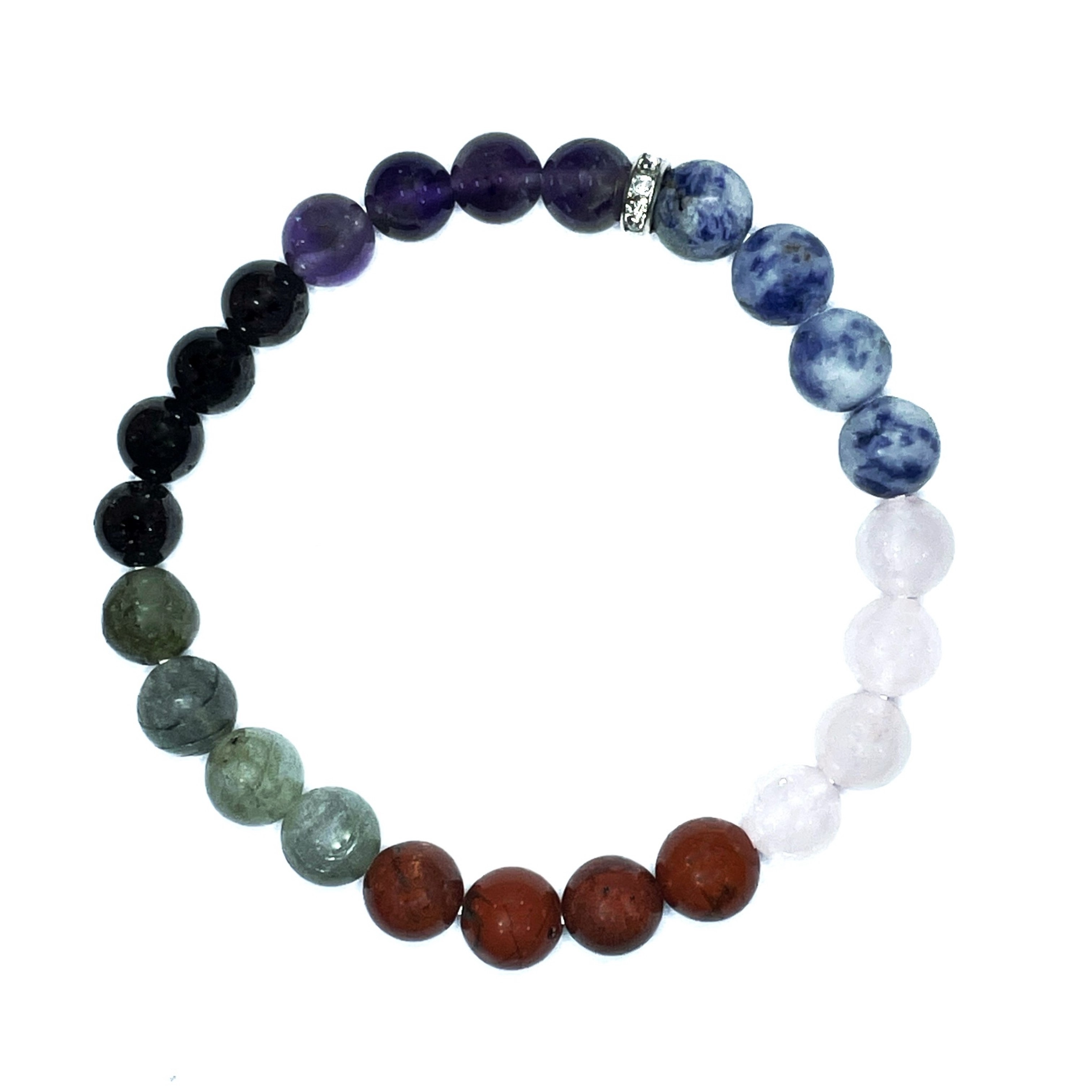 Depression & Stress Relief Remedies & Intentions Bracelet Natural Made With Original Crystal Stone for Men Women Boy Girl Unisex 8mm Beads Stretchable Brand :- Rocksmins