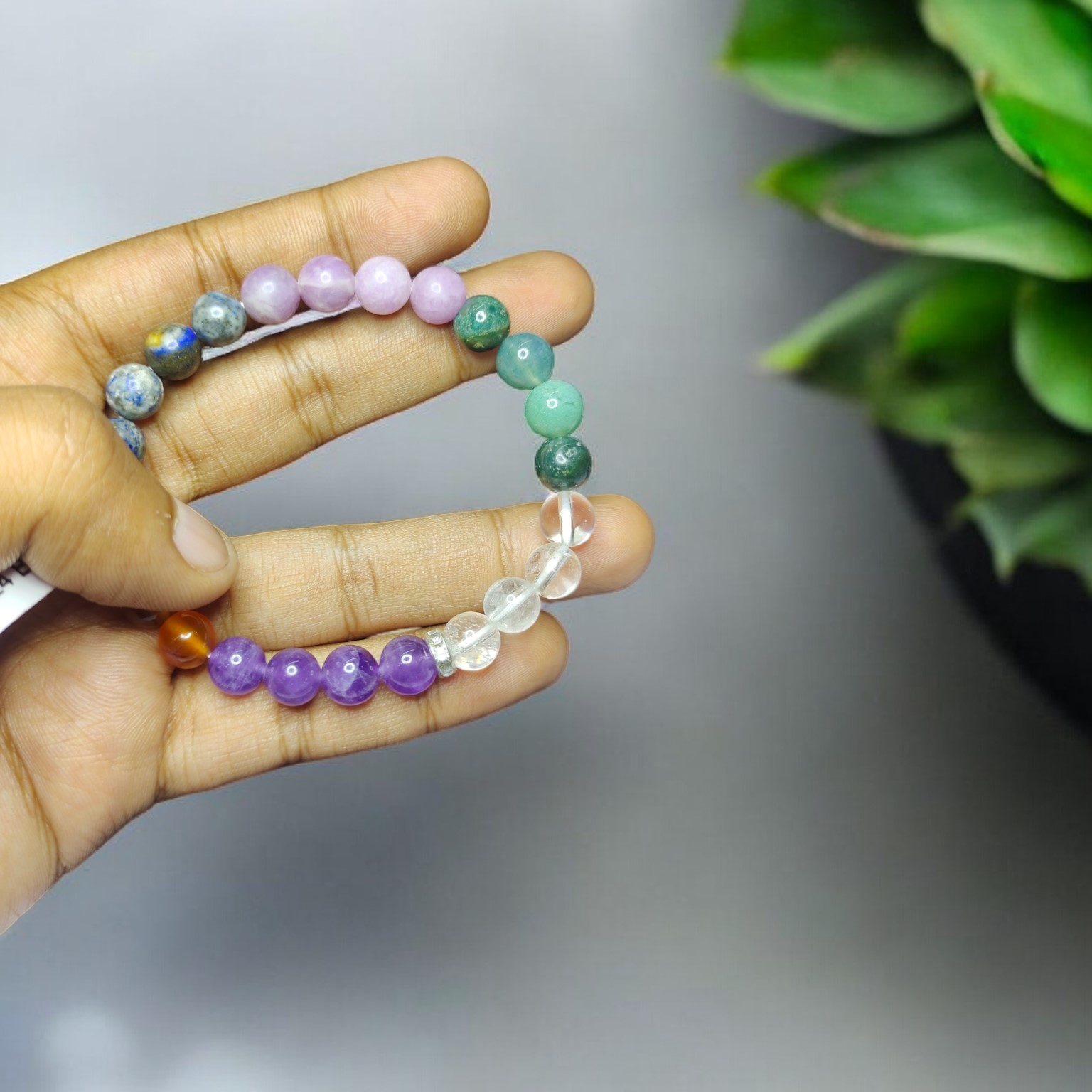 Study, Learning & Education Remedies & Intentions Bracelet Natural Made With Original Crystal Stone for Men Women Boy Girl Unisex 8mm Beads Stretchable Brand :- Rocksmins