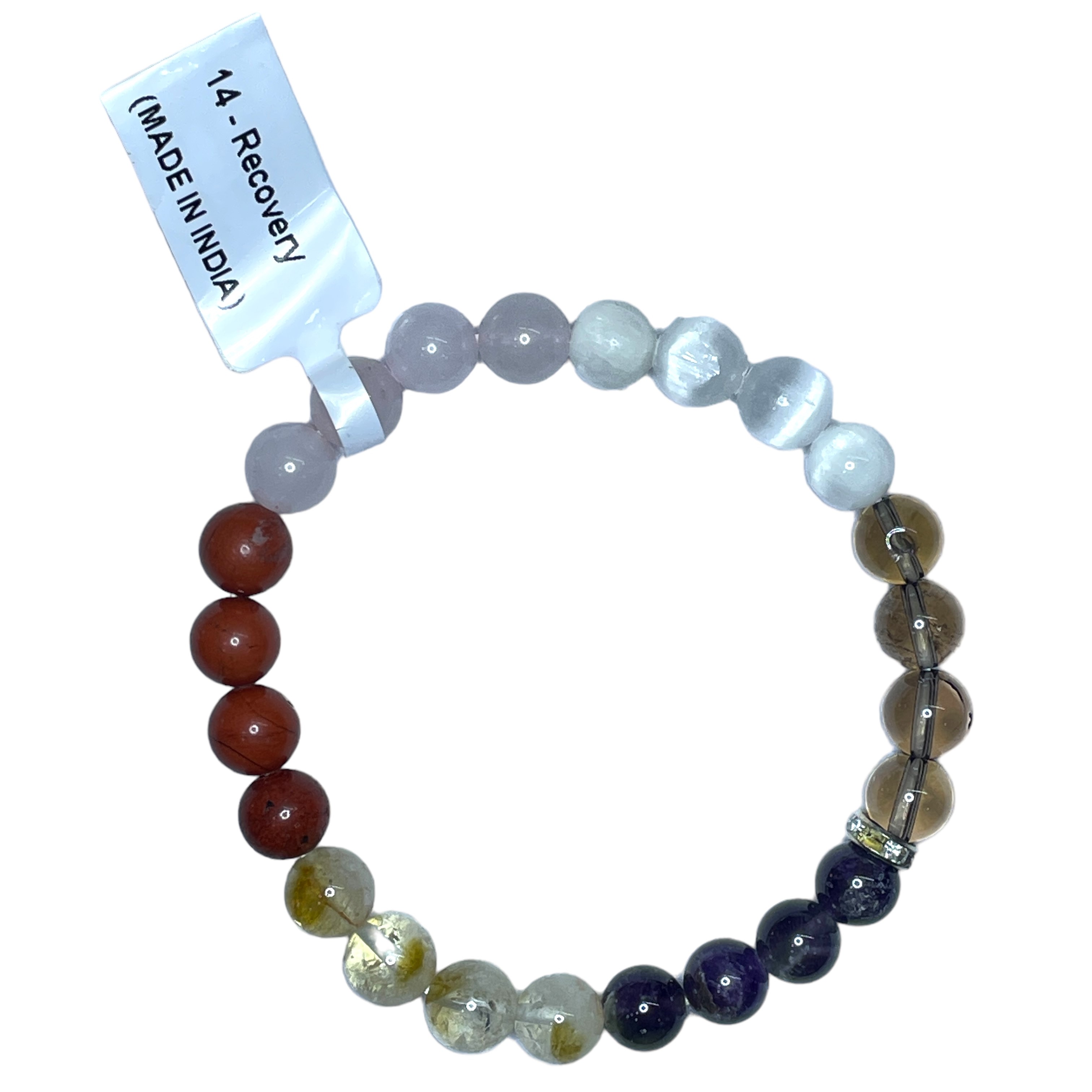 Recovery Remedies & Intentions Bracelet Natural Made With Original Crystal Stone for Men Women Boy Girl Unisex 8mm Beads Stretchable Brand :- Rocksmins