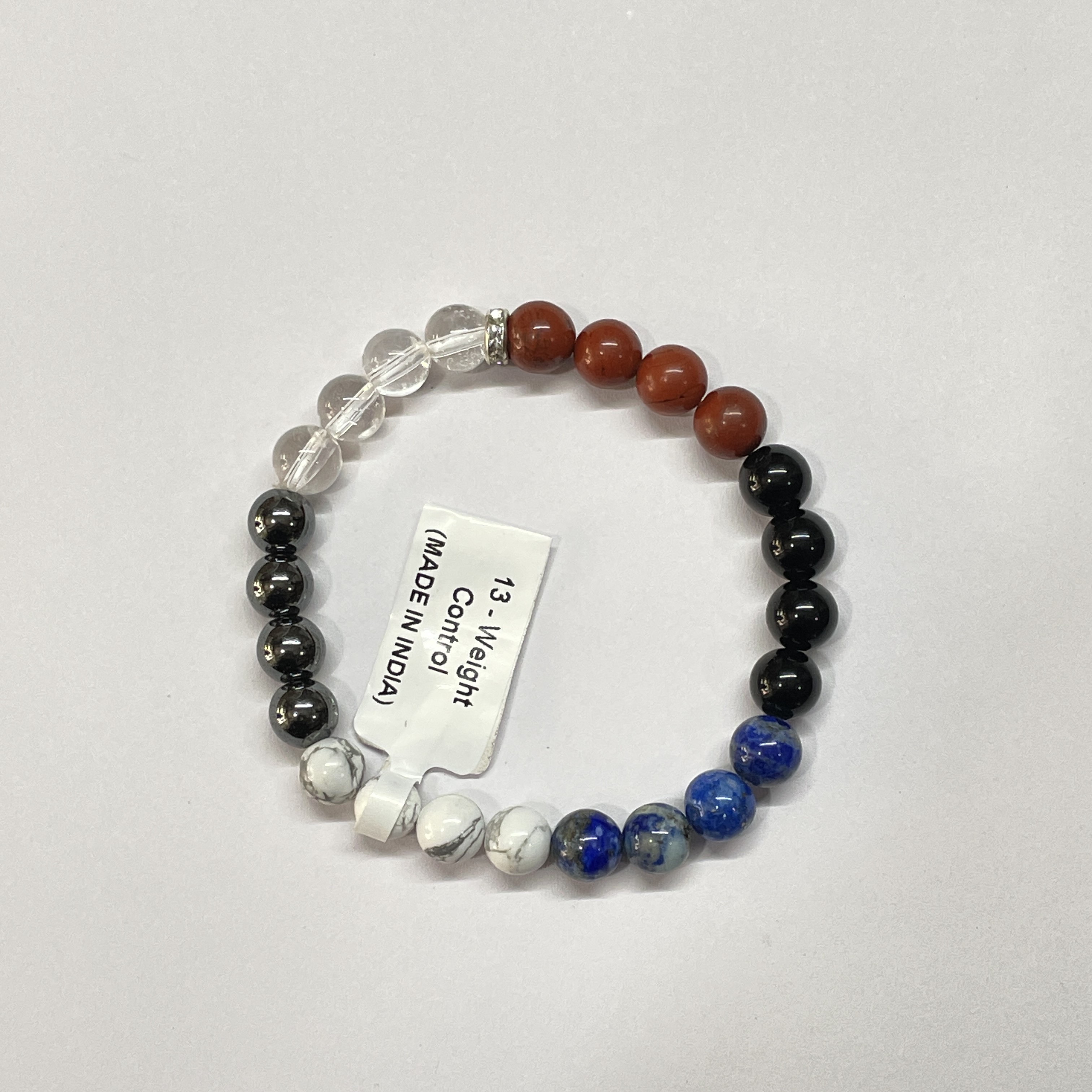 Weight Control Remedies & Intentions Bracelet Natural Made With Original Crystal Stone for Men Women Boy Girl Unisex 8mm Beads Stretchable Brand :- Rocksmins