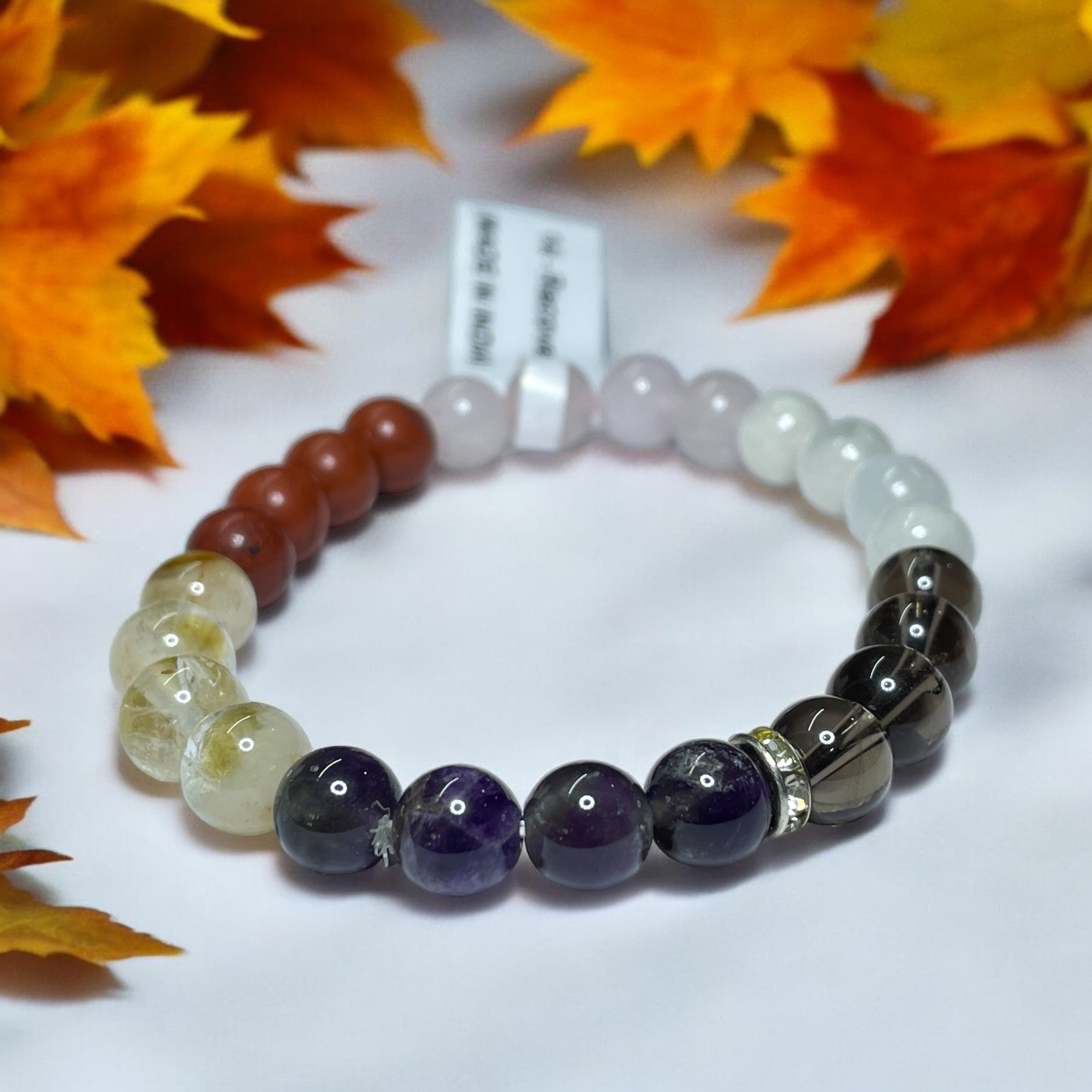 Recovery Remedies & Intentions Bracelet Natural Made With Original Crystal Stone for Men Women Boy Girl Unisex 8mm Beads Stretchable Brand :- Rocksmins