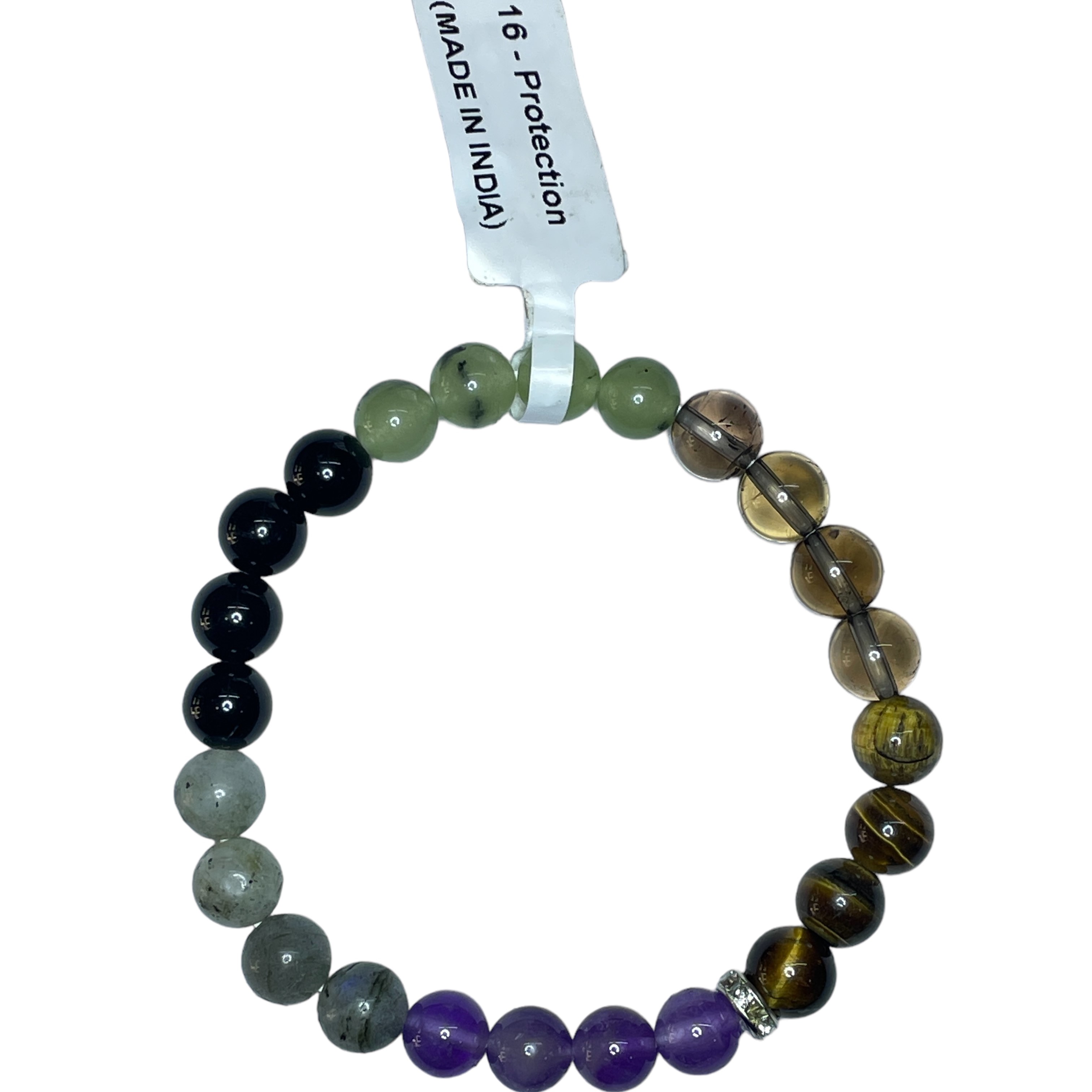 Protection Remedies & Intentions Bracelet Natural Made With Original Crystal Stone for Men Women Boy Girl Unisex 8mm Beads Stretchable Brand :- Rocksmins