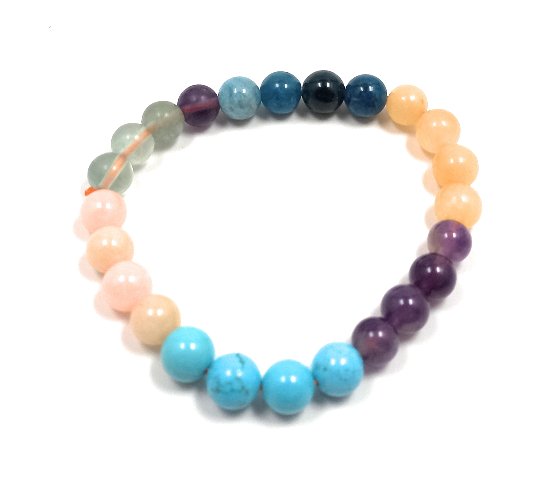 12 Rocksmins Bracelet for Pisces (Mean) Zodiac Sign Natural Original Crystal Real Stone for Men Women Boy Girl Unisex 8mm Beads Stretchable.