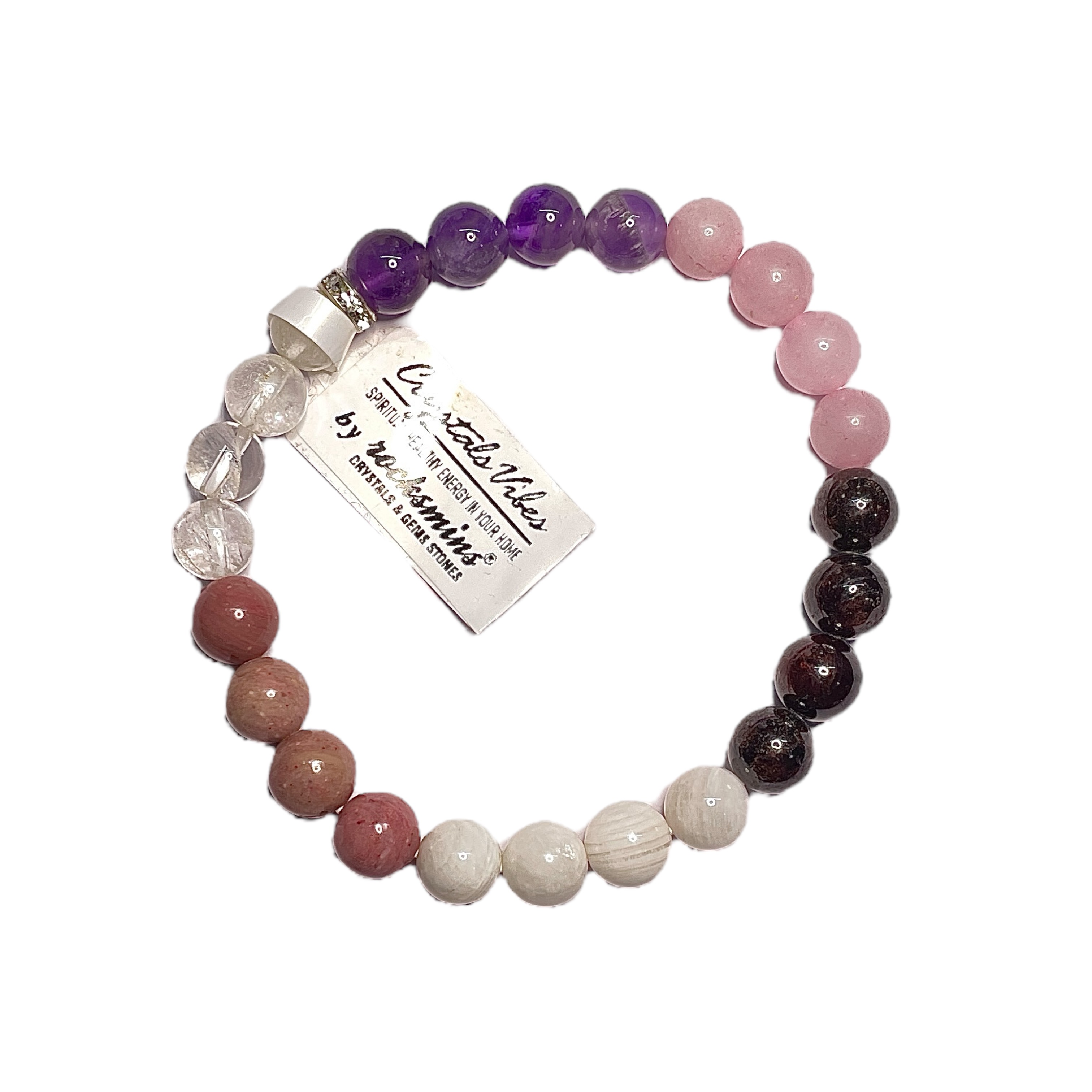 Marriage Problem & Desired Love Remedies & Intentions Bracelet Natural Made With Original Crystal Stone for Men Women Boy Girl Unisex 8mm Beads Stretchable Brand :- Rocksmins