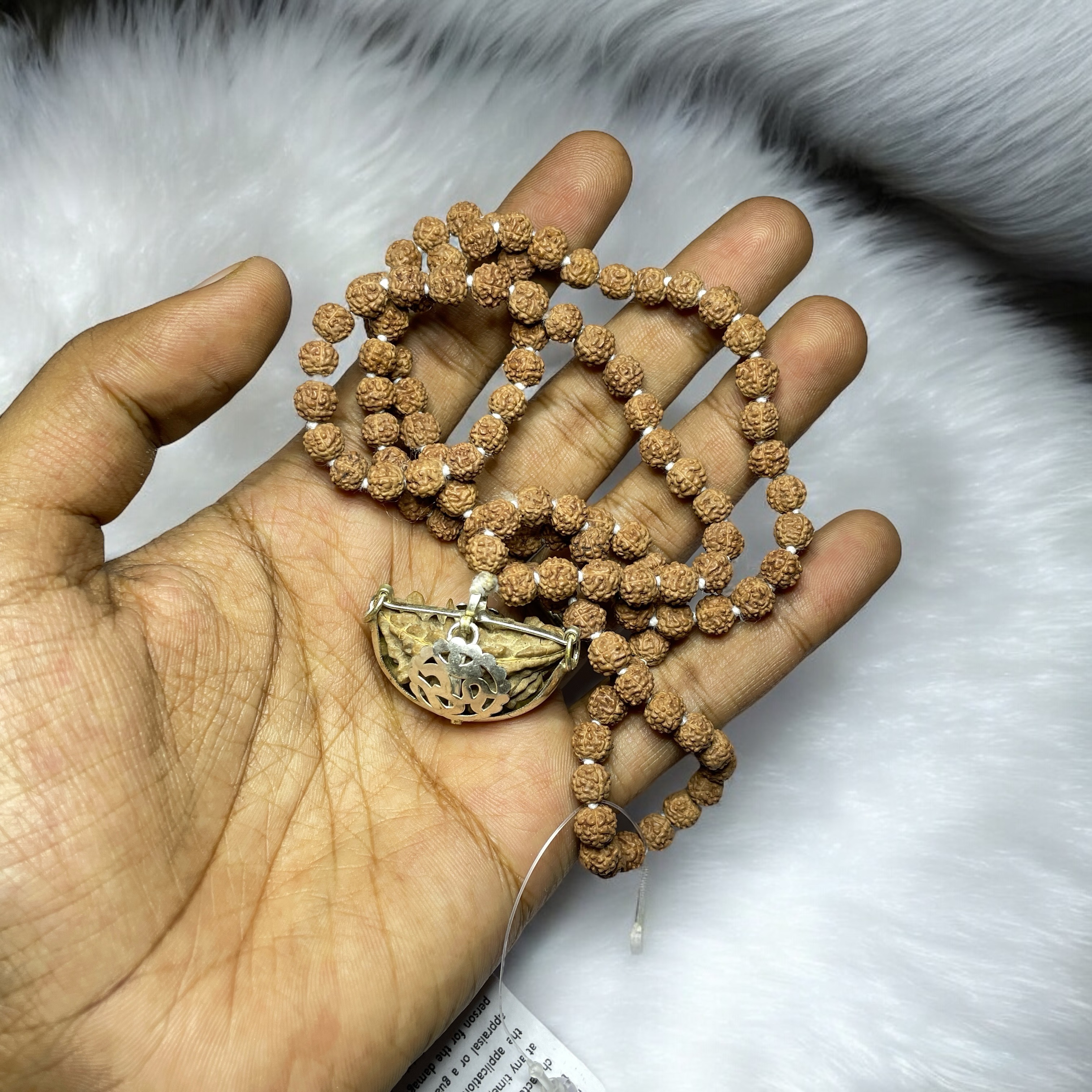 6MM Natural Original 1 Mukhi Rudraksha Jaap Mala Original with Certificate (108) 6mm Beads for Pooja Astrology Wearing in Neck/Holding for Men Women Boys Girls Meditation & Protection