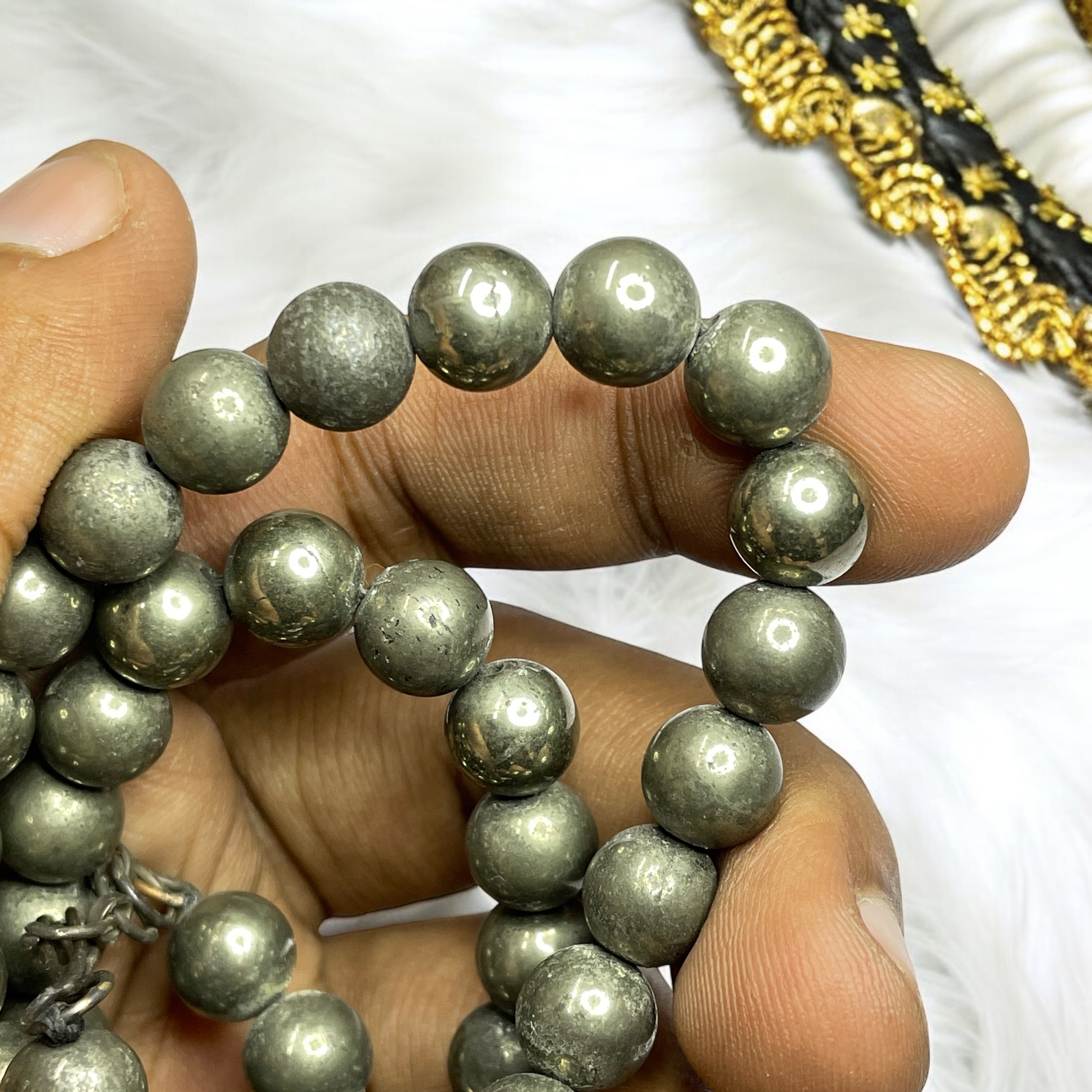 Pyrite Crystal Necklace. Discover the Power of Natural Crystals with Rocksmins: Elegantly Crafted Crystal Necklaces Infused with Authentic Energies for Enhanced Well-Being and Spiritual Growth