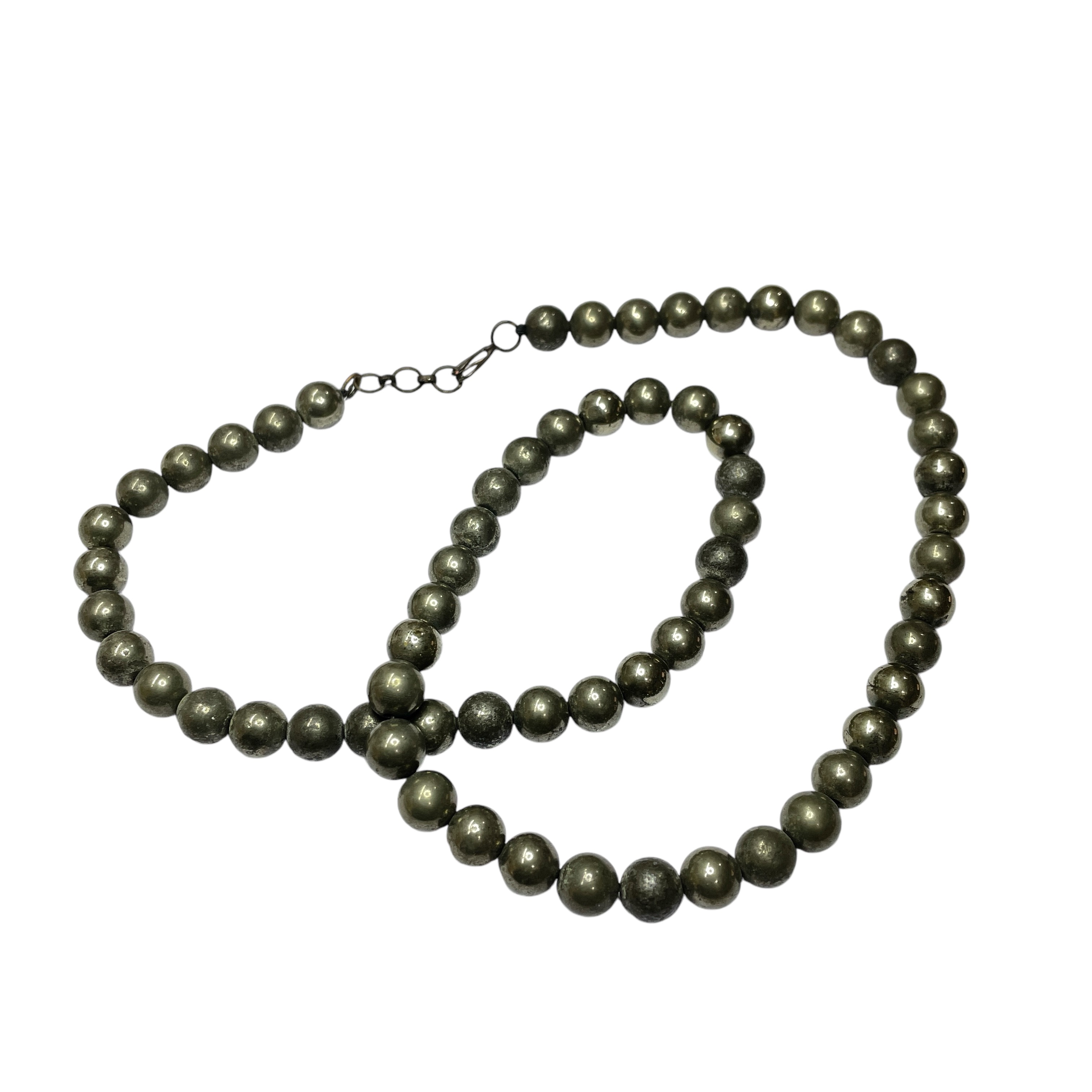 Pyrite Crystal Necklace. Discover the Power of Natural Crystals with Rocksmins: Elegantly Crafted Crystal Necklaces Infused with Authentic Energies for Enhanced Well-Being and Spiritual Growth