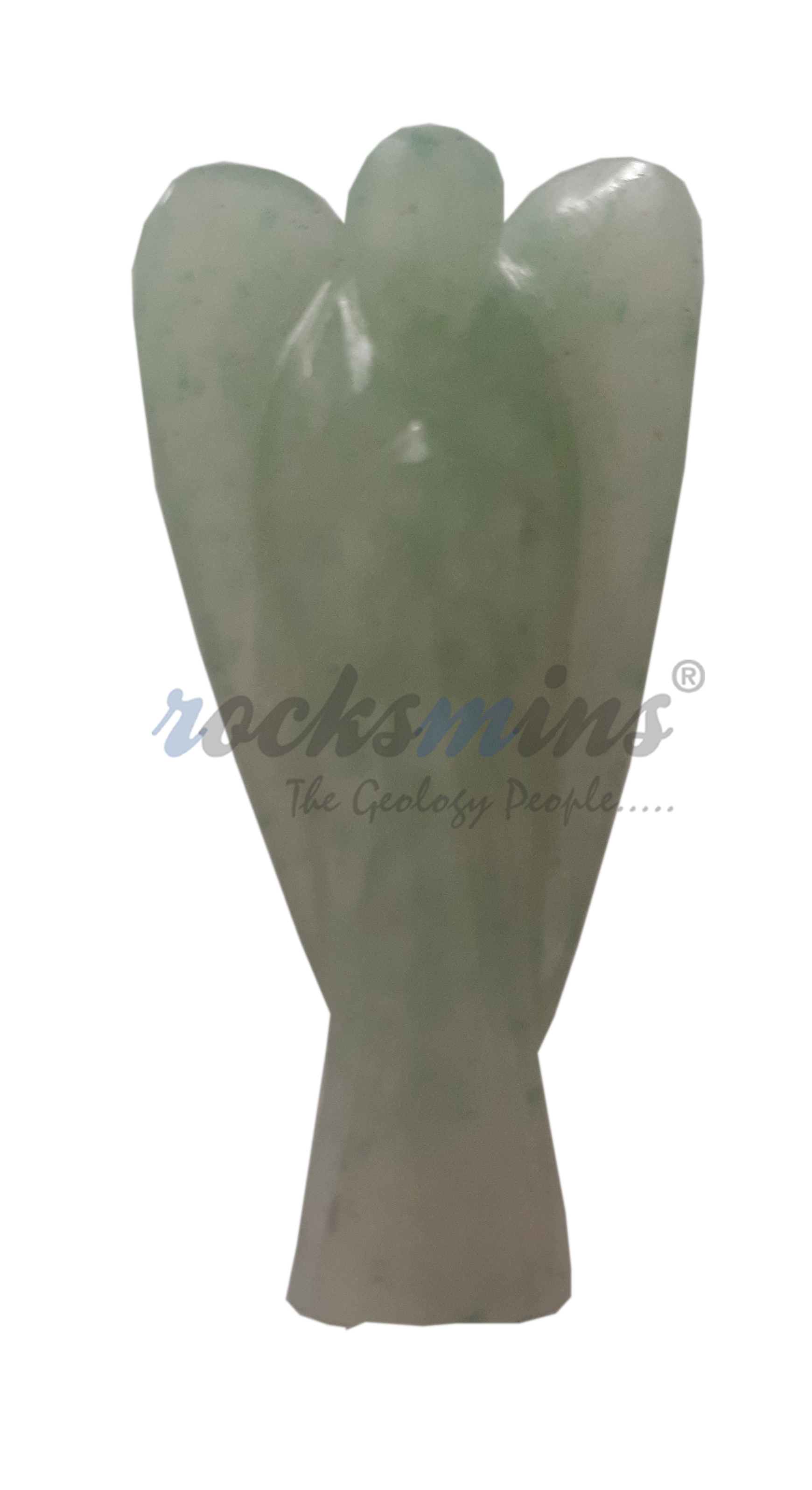 Aventurine Green Angel Natural Crystal 2 Inch Approx Original Semi Precious Stone Pocket Angel Figurines for Reiki Crystal Healing, Crystal Therapy, Meditation, Chakra Balancing Unisex Men Women Brand : Rocksmins