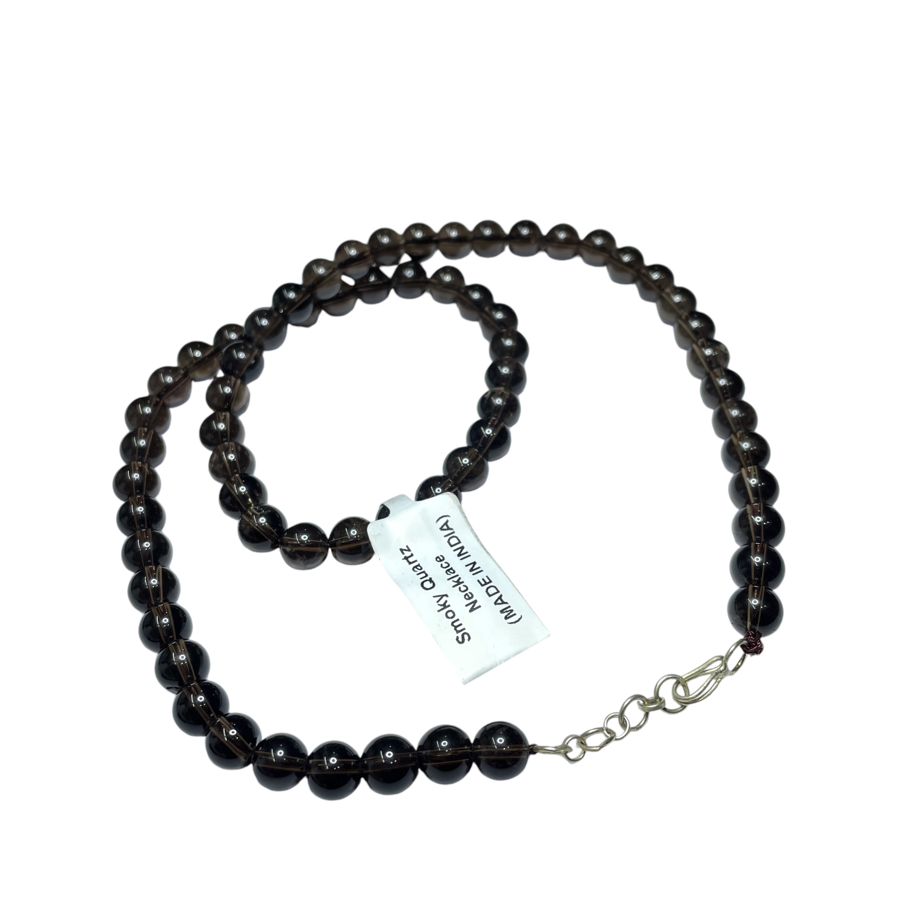 Smoky Quartz Crystal Necklace. Discover the Power of Natural Crystals with Rocksmins: Elegantly Crafted Crystal Necklaces Infused with Authentic Energies for Enhanced Well-Being and Spiritual Growth