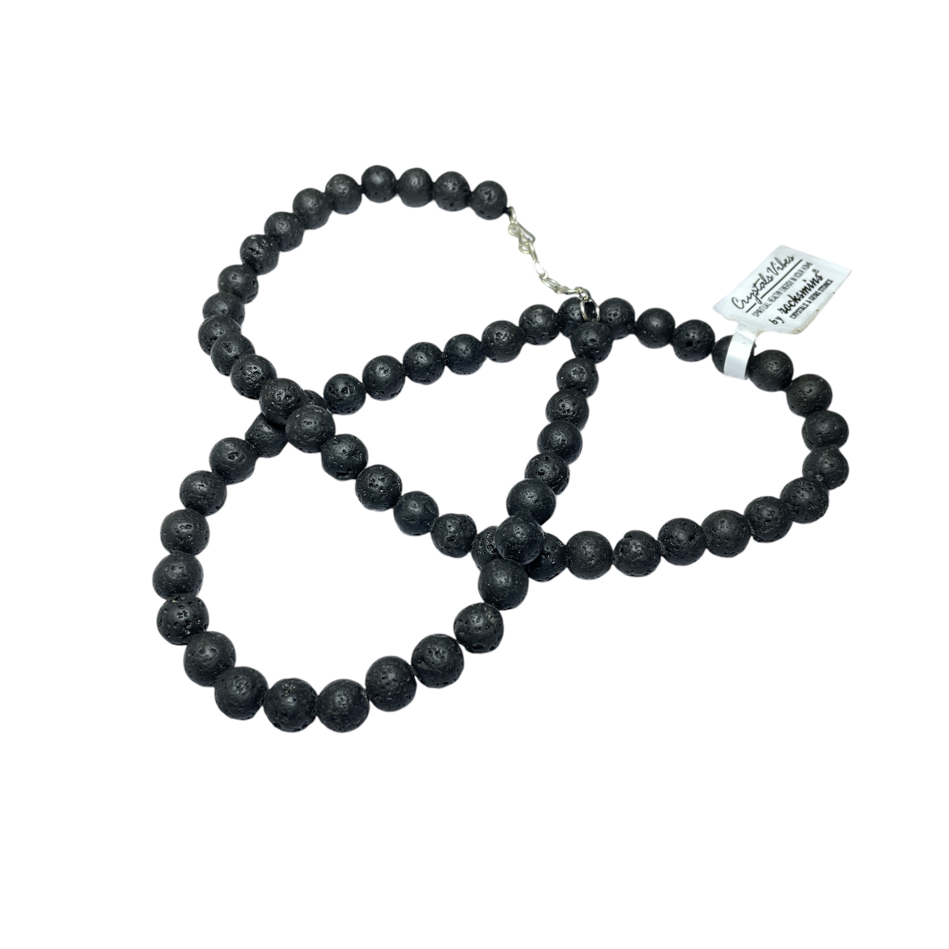 Lava Stone Crystal Necklace. Discover the Power of Natural Crystals with Rocksmins: Elegantly Crafted Crystal Necklaces Infused with Authentic Energies for Enhanced Well-Being and Spiritual Growth