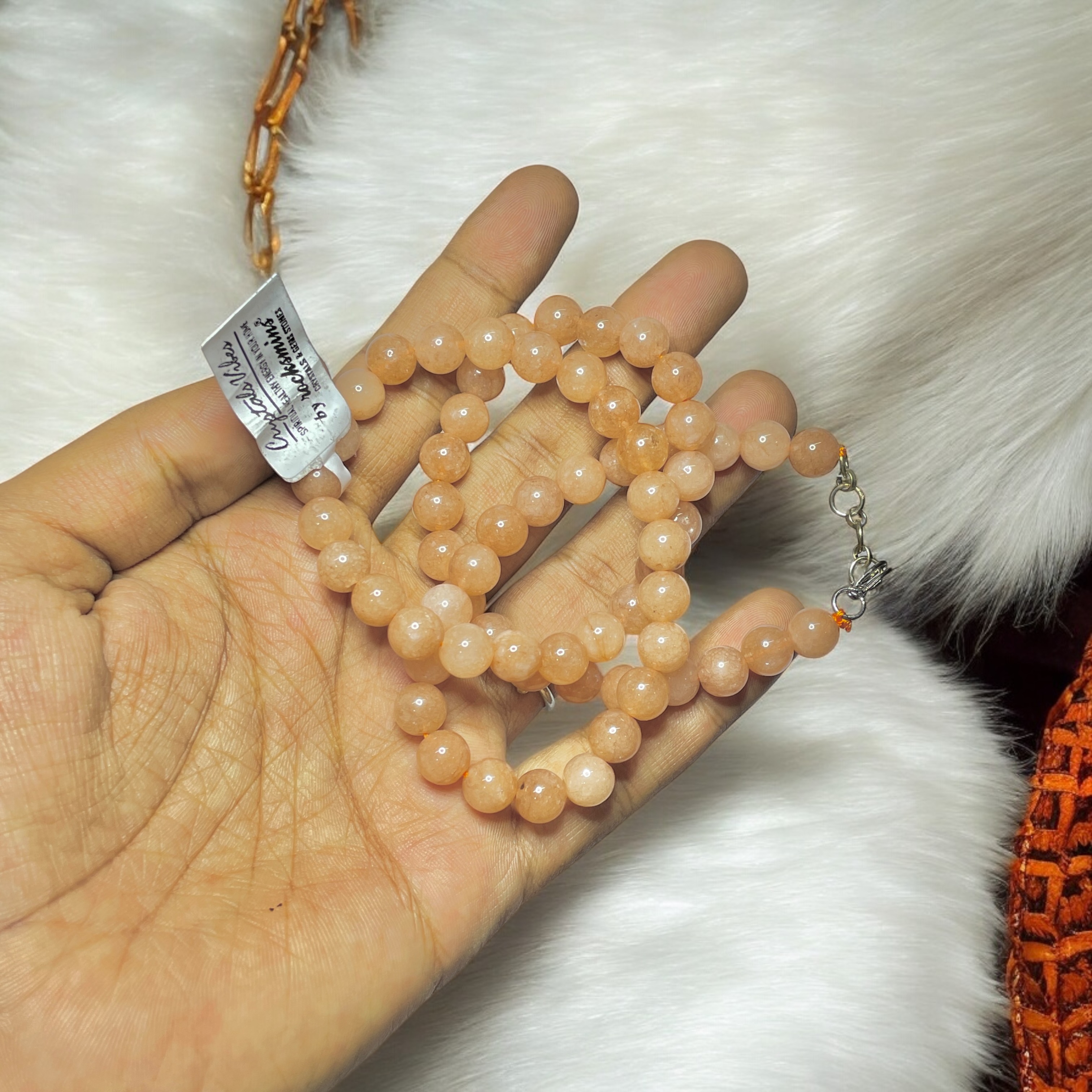 Sunstone Crystal Necklace. Discover the Power of Natural Crystals with Rocksmins: Elegantly Crafted Crystal Necklaces Infused with Authentic Energies for Enhanced Well-Being and Spiritual Growth