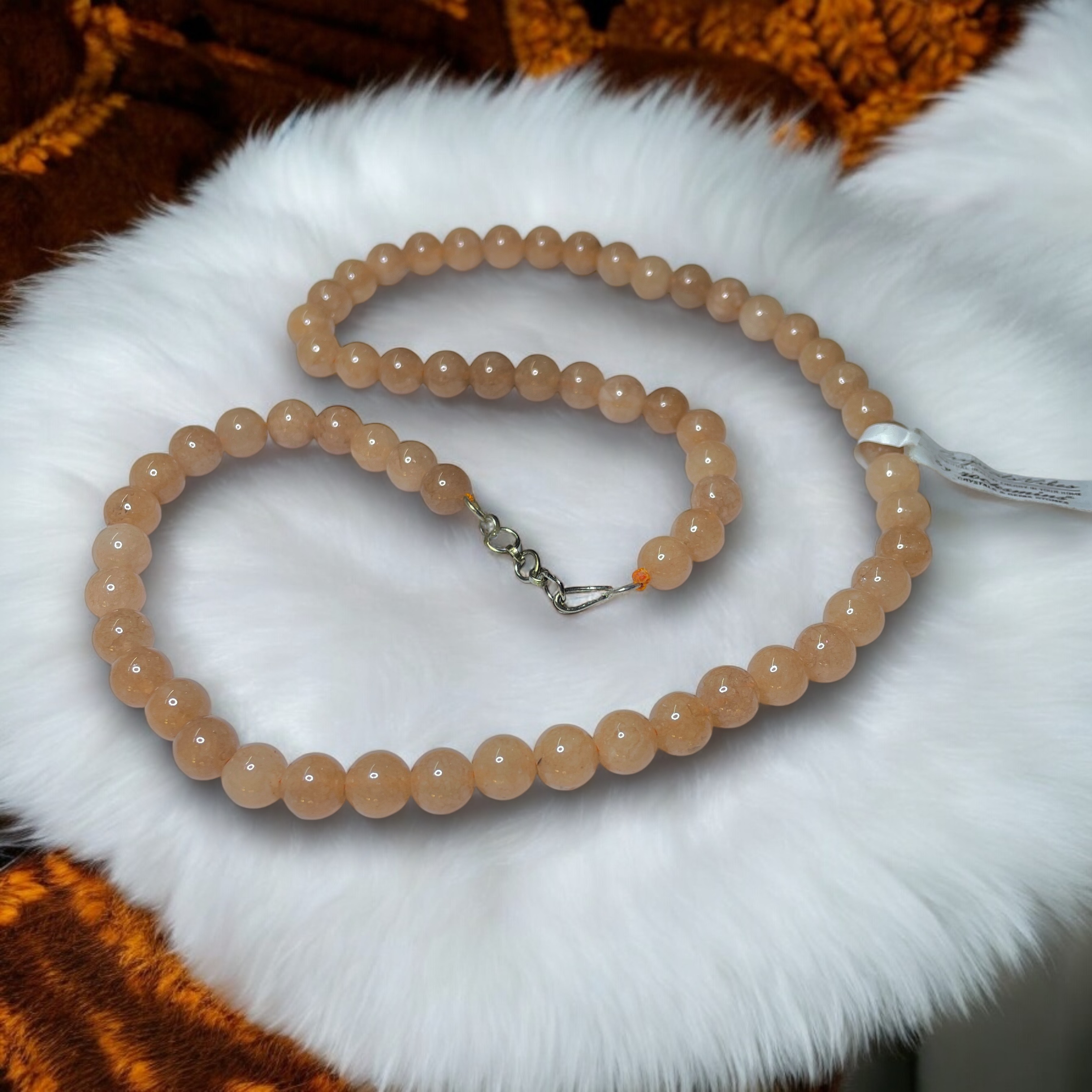 Sunstone Crystal Necklace. Discover the Power of Natural Crystals with Rocksmins: Elegantly Crafted Crystal Necklaces Infused with Authentic Energies for Enhanced Well-Being and Spiritual Growth